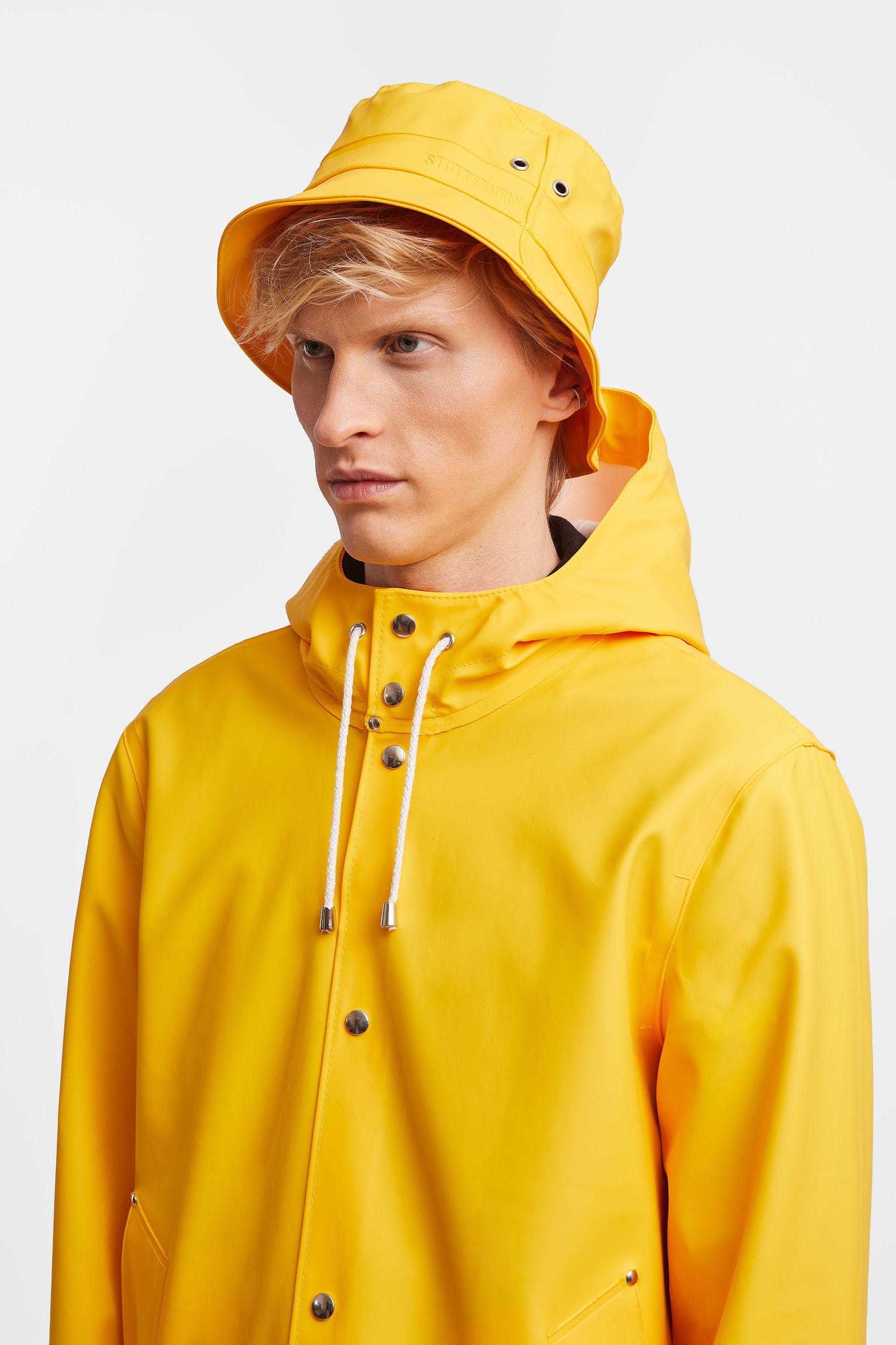 stutterheim beckholmen bucket hat yellow accessories hats-and-scarves bucket-hats