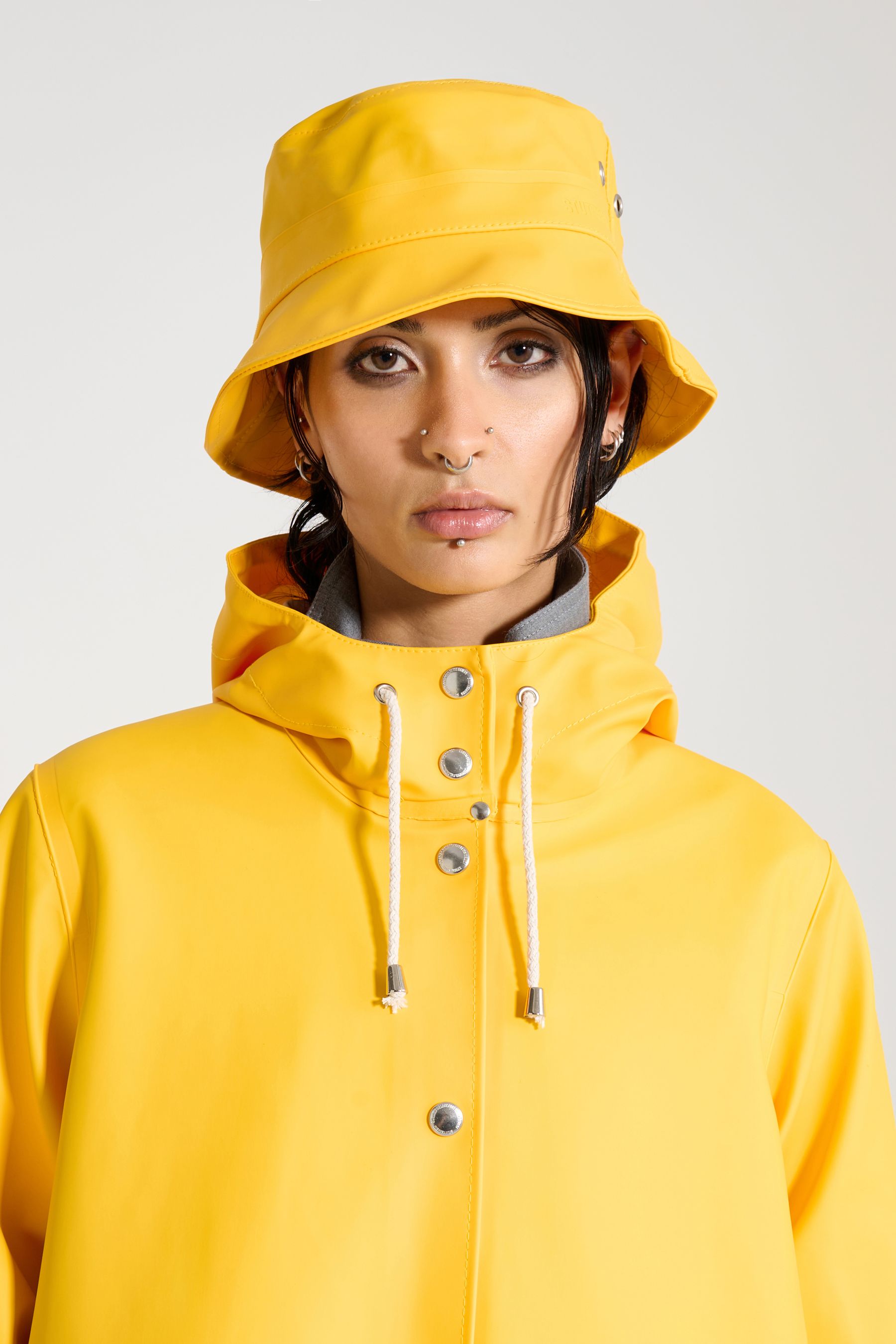 stutterheim beckholmen bucket hat yellow accessories hats-and-scarves bucket-hats