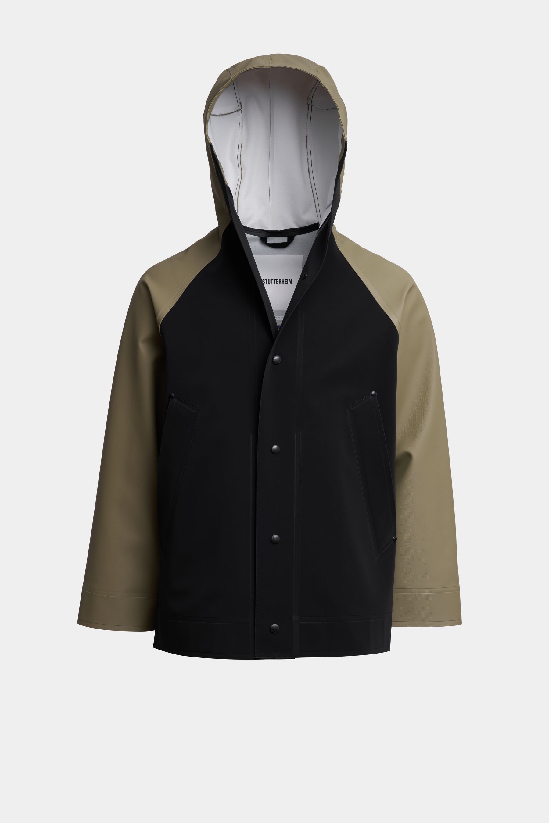 stutterheim bergamo hooded jacket aloe men jackets raincoats