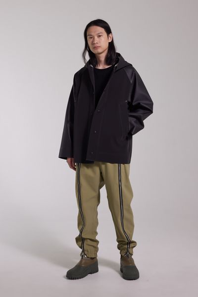 ジャケット・アウター BLACKBIRD hooded slant shirt / B-003-S02 The Hundreds Slant Tail Hooded Jacket - Navy - New Star