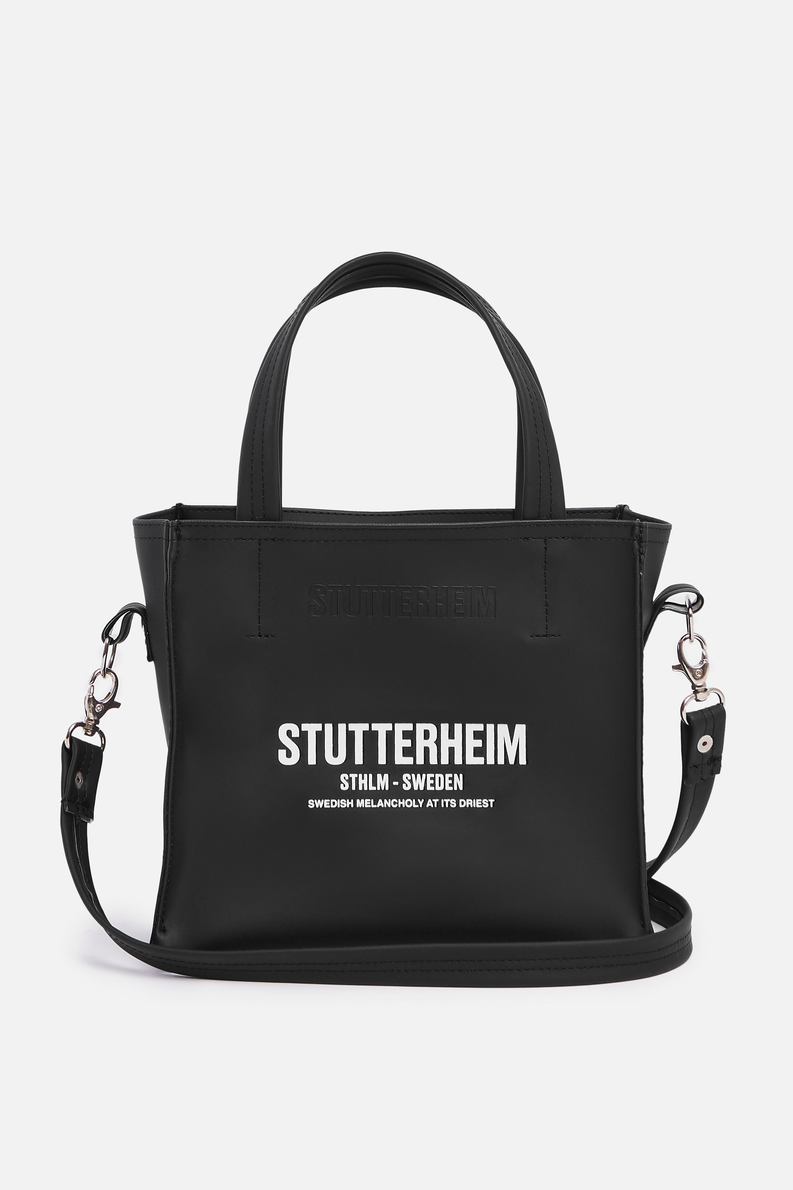 stutterheim biblio bag black accessories bags handbags