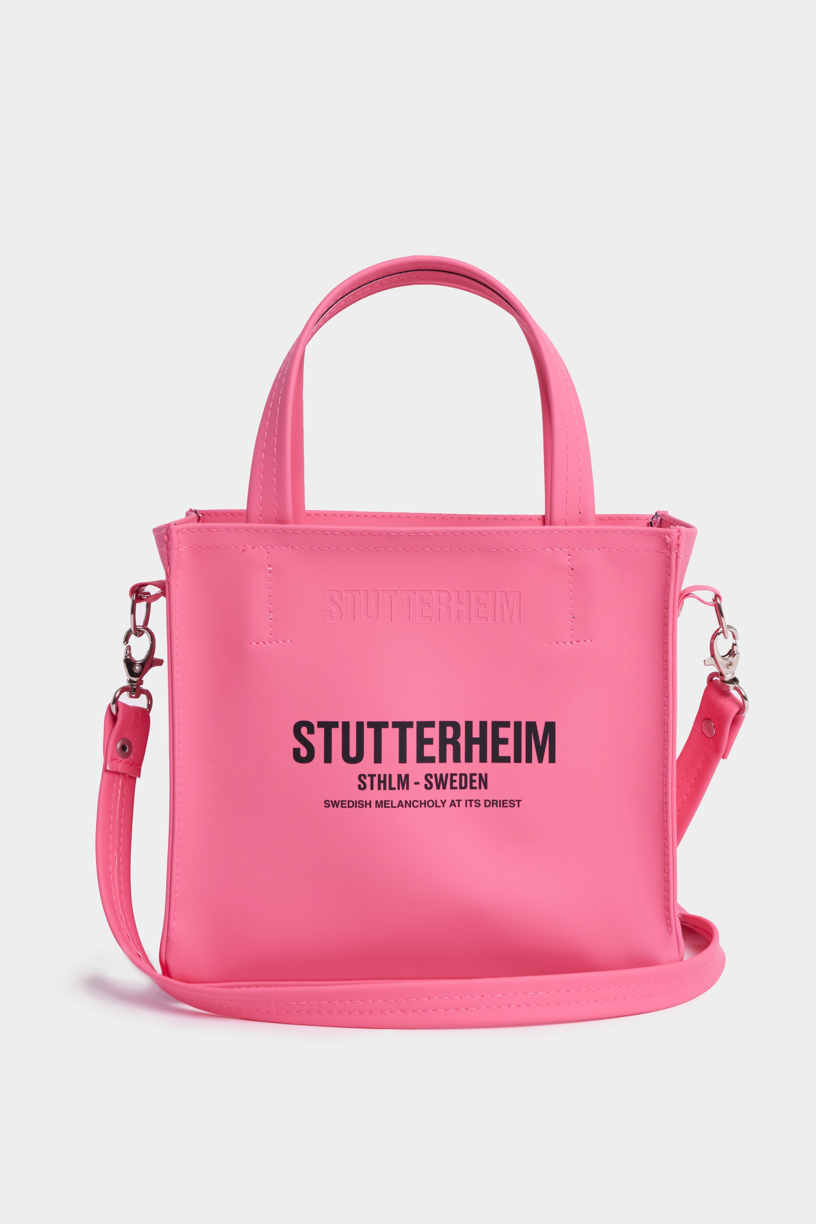 stutterheim biblio bag bubblegum accessories bags handbags