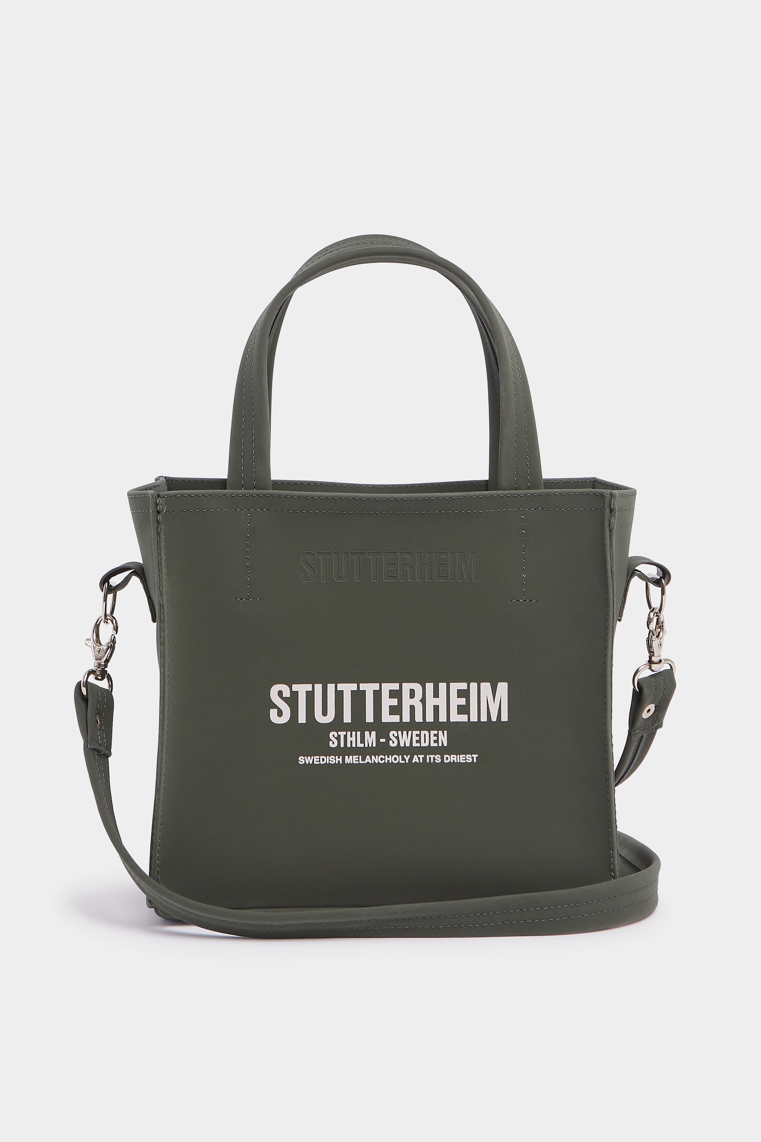 stutterheim biblio bag green accessories bags handbags