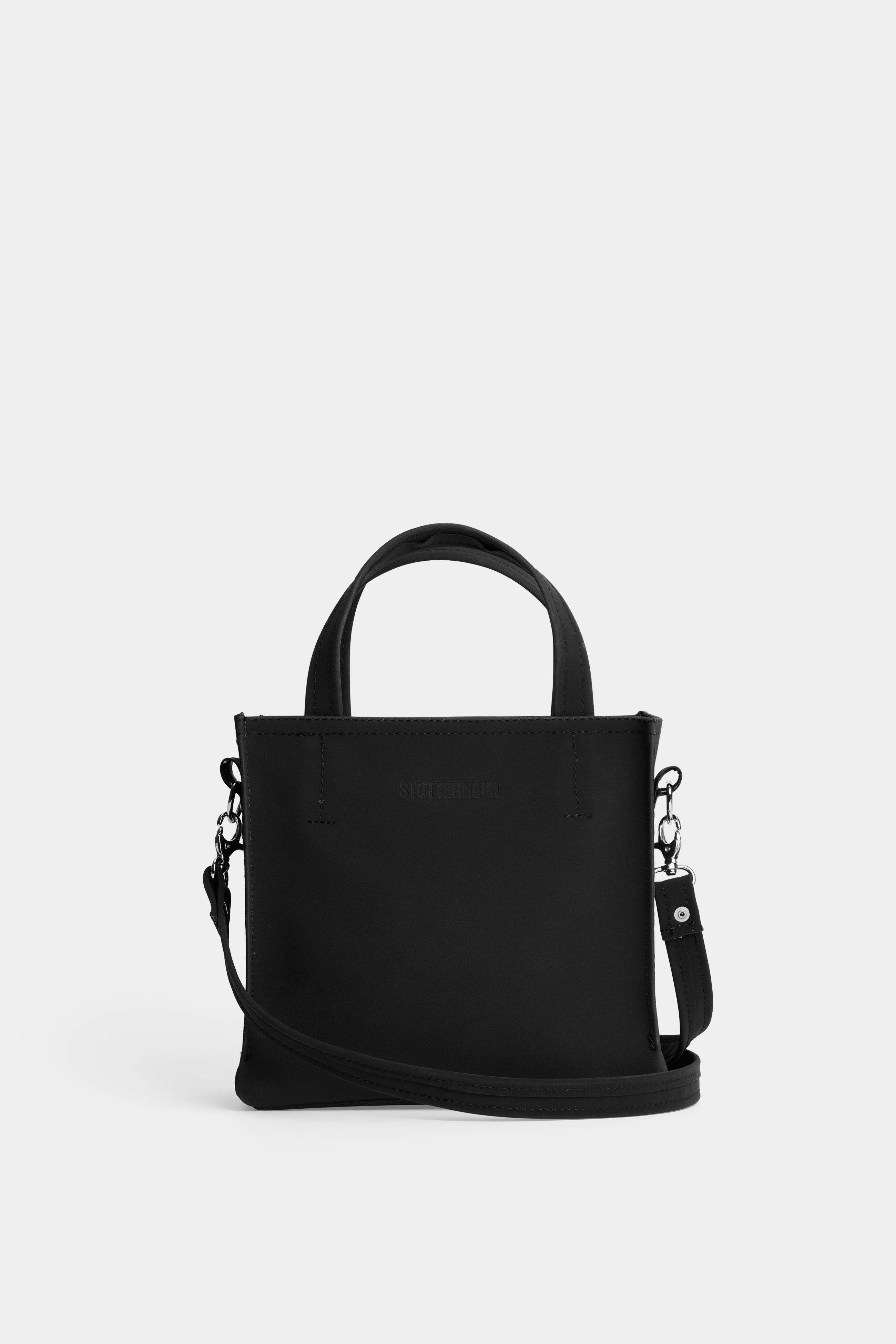 stutterheim biblio bag matte black accessories bags handbags