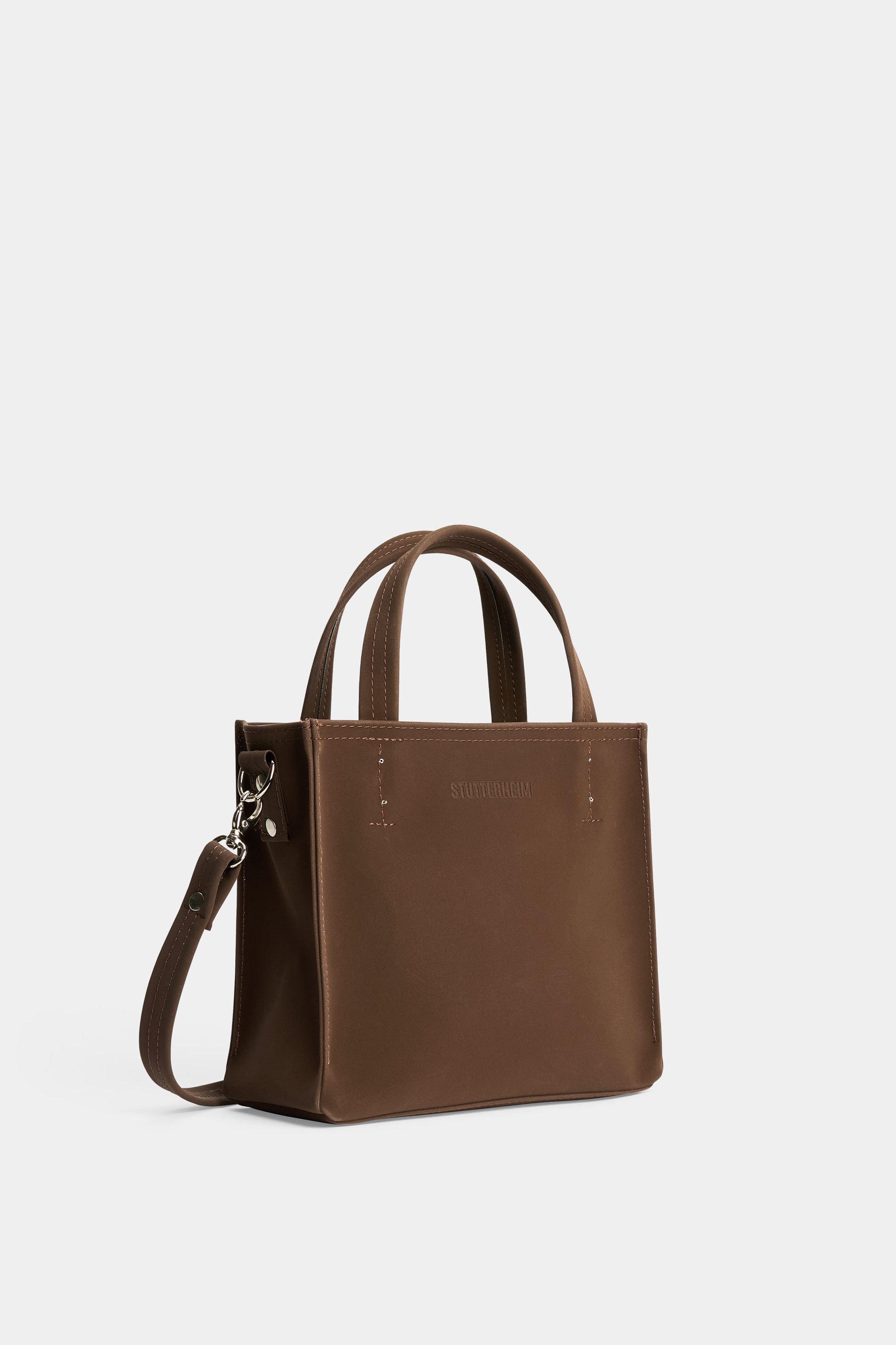 stutterheim biblio bag matte dark brown accessories bags handbags