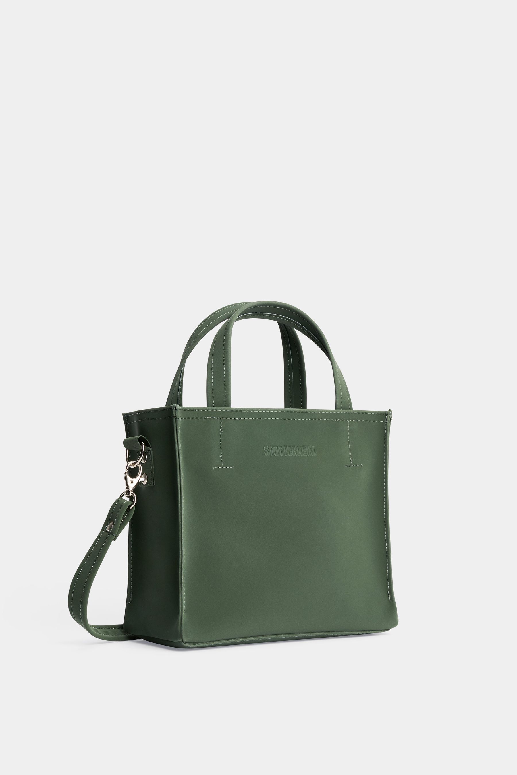 stutterheim biblio bag matte green accessories bags handbags