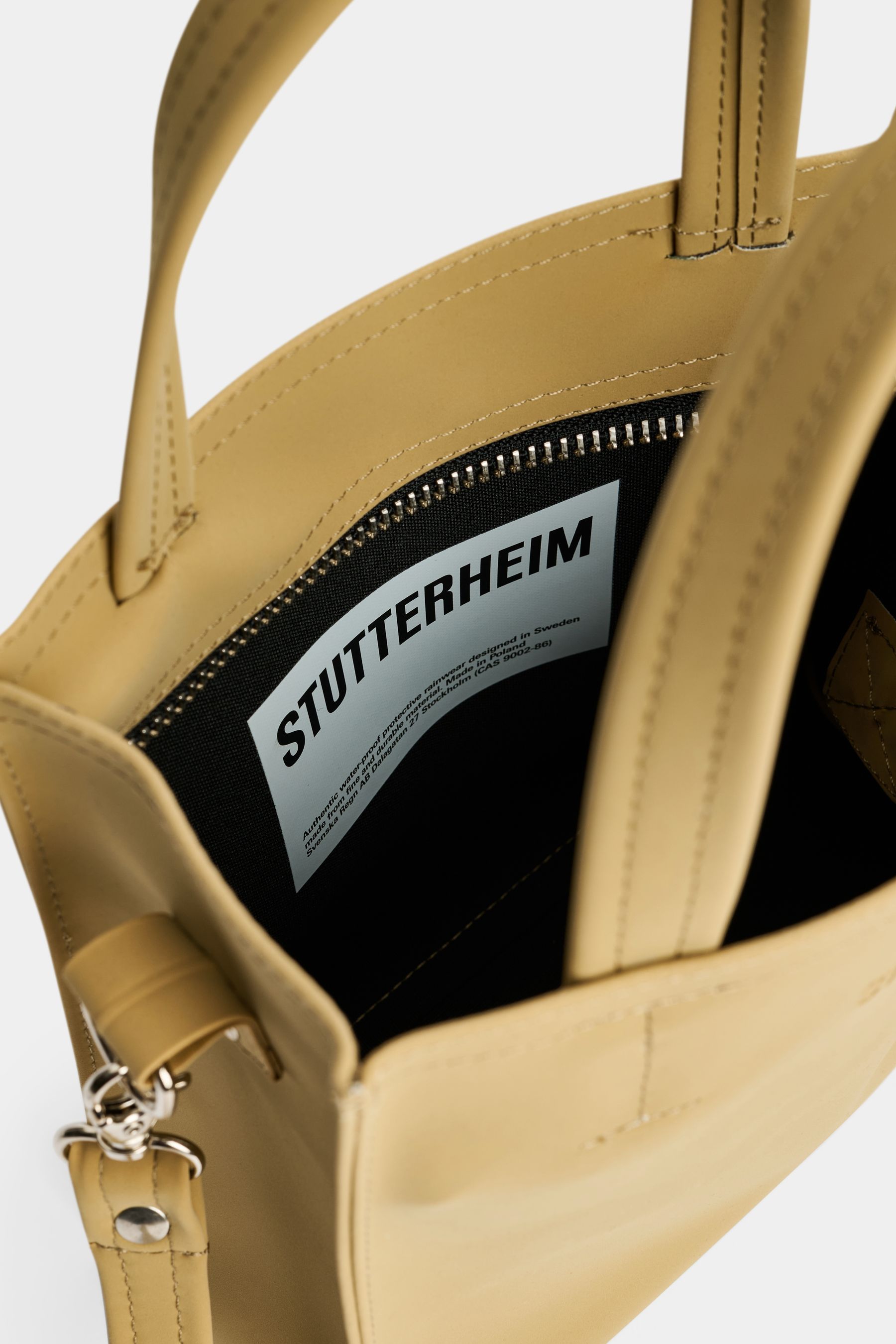 stutterheim biblio bag matte sand accessories bags handbags