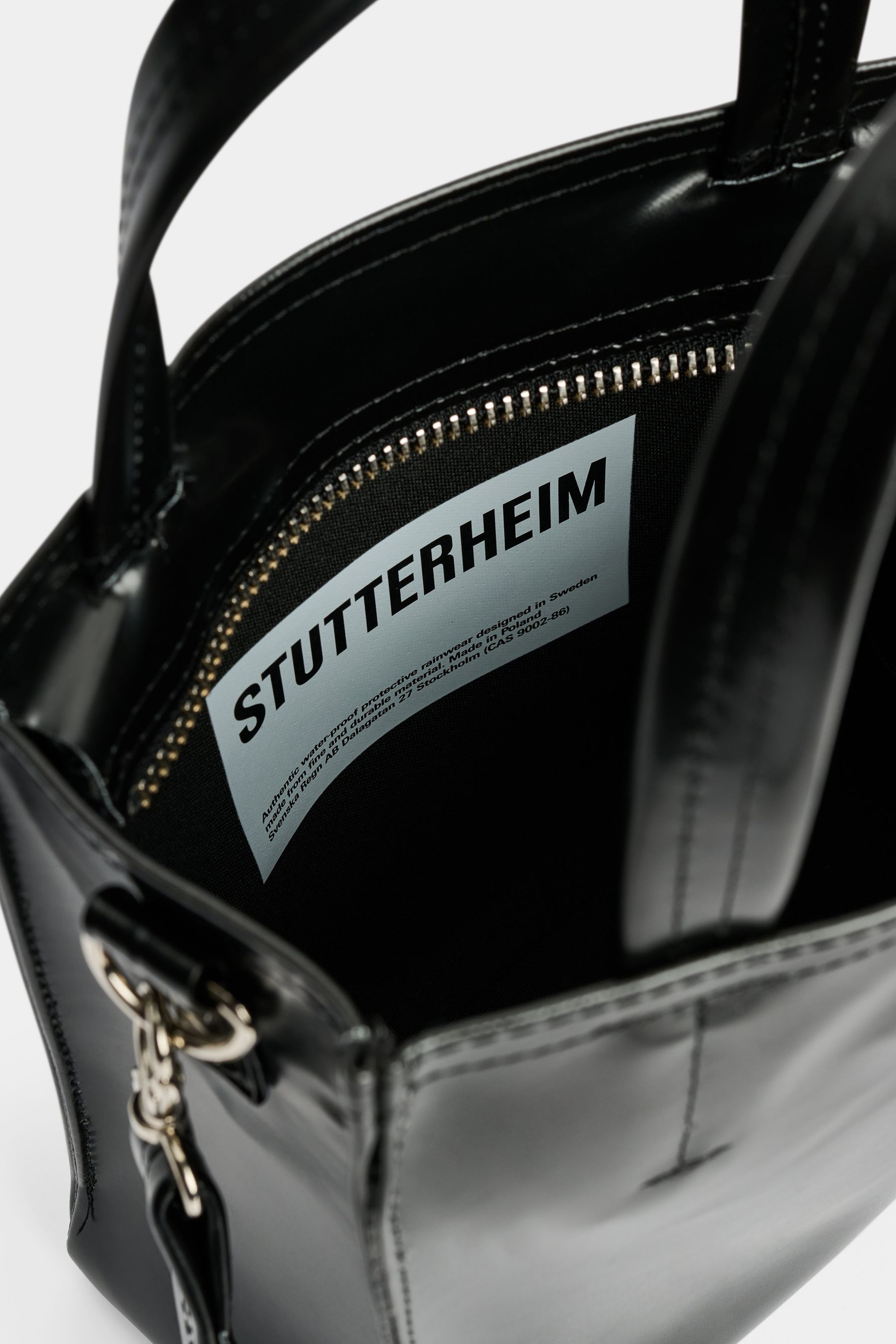 stutterheim biblio bag opal black accessories bags handbags