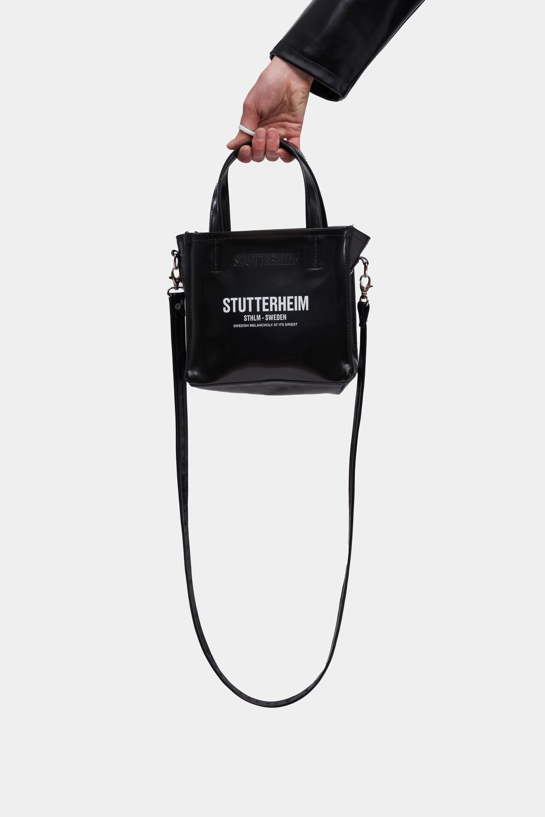 stutterheim biblio opal bag black accessories bags handbags