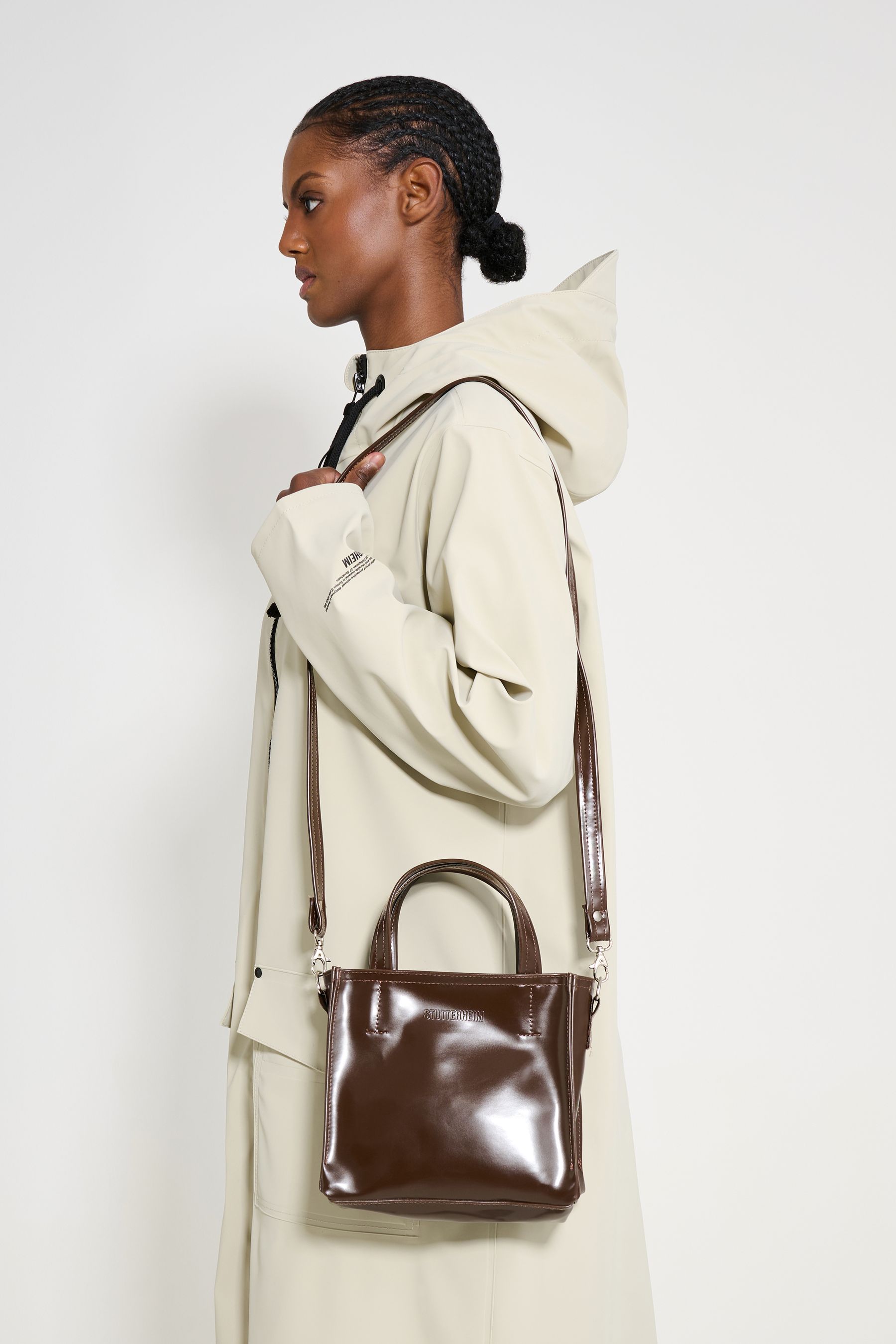 stutterheim biblio bag opal dark brown accessories bags handbags