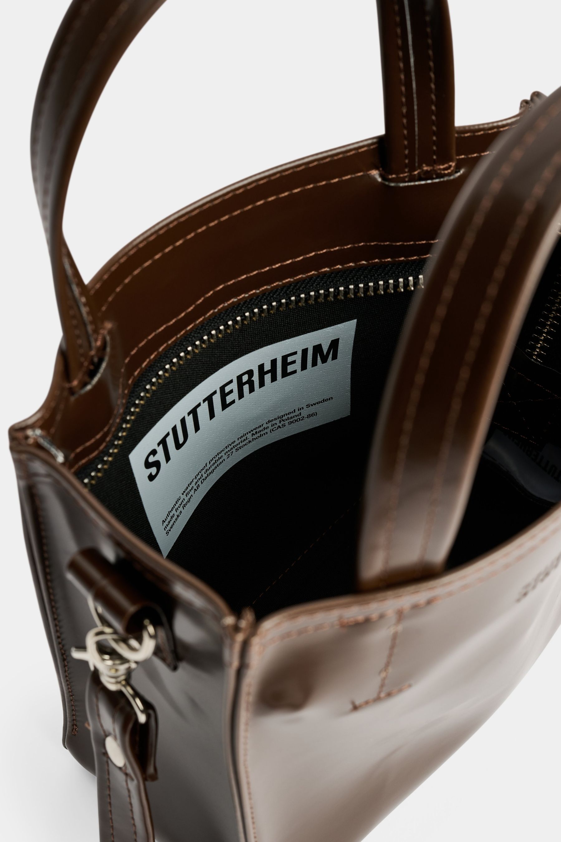 stutterheim biblio bag opal dark brown accessories bags handbags