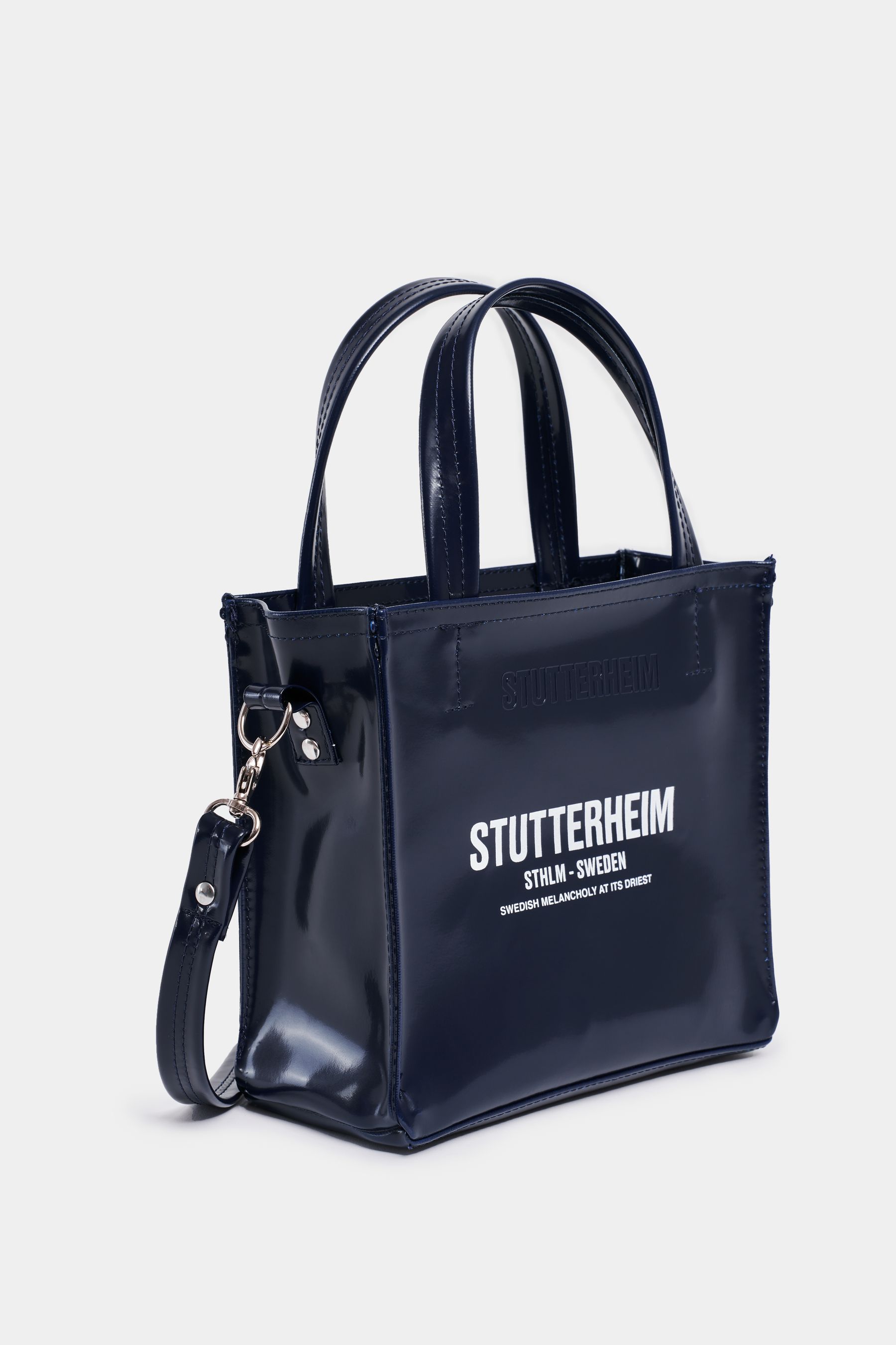 stutterheim biblio opal bag navy accessories bags handbags