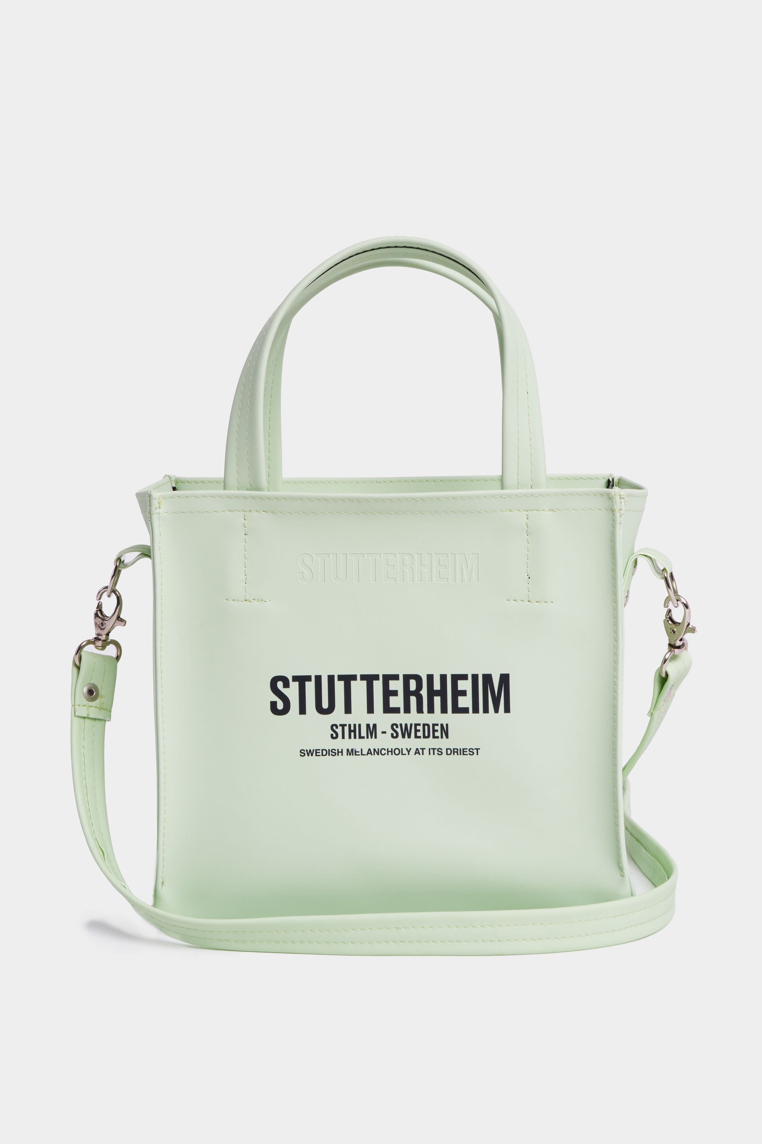 stutterheim biblio bag seafoam green accessories bags handbags