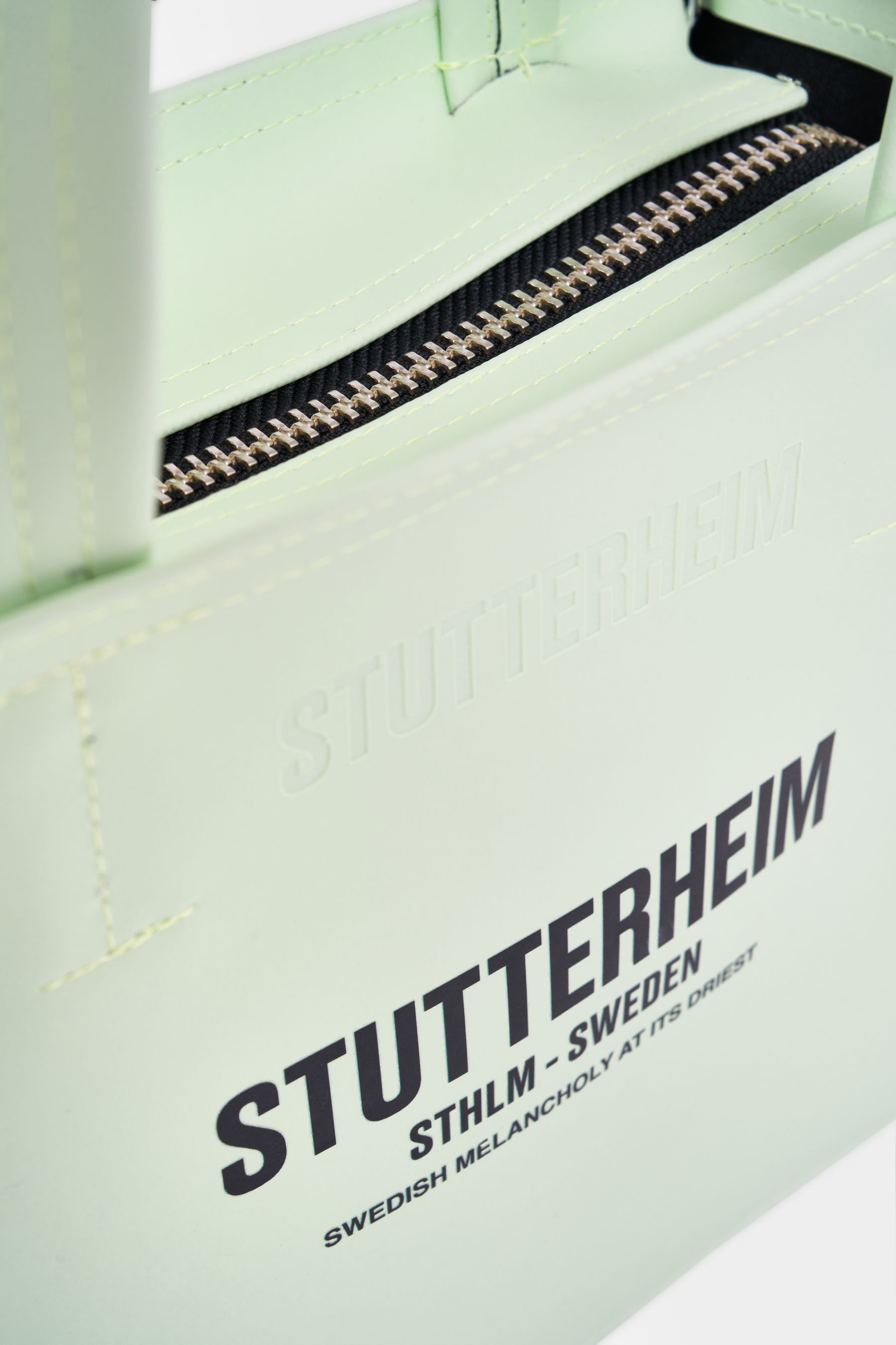 stutterheim biblio bag seafoam green accessories bags handbags