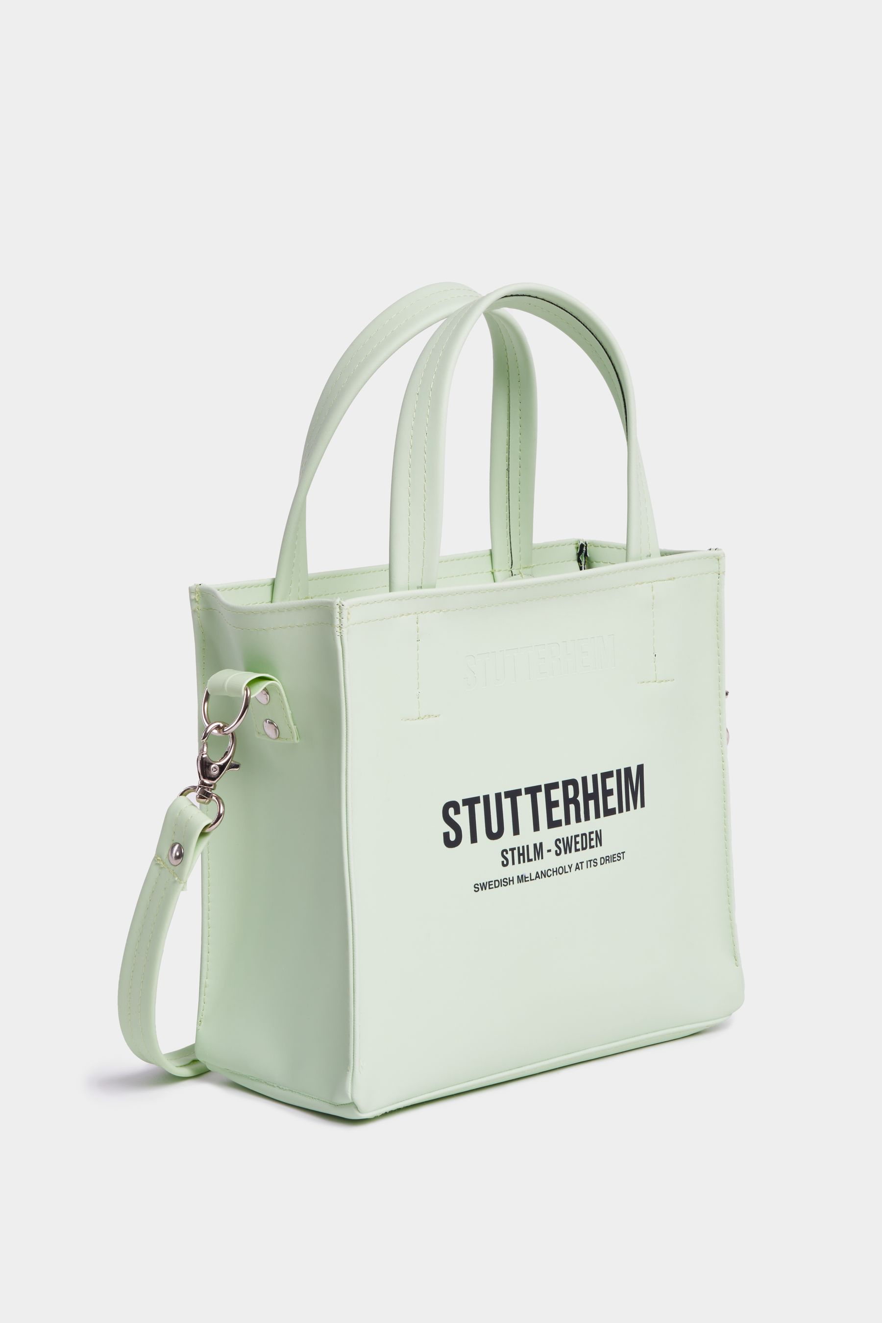 stutterheim biblio bag seafoam green accessories bags handbags