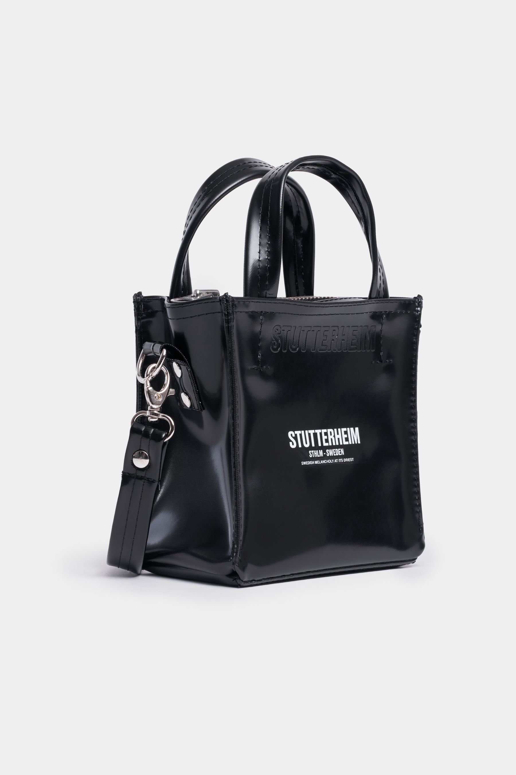 stutterheim biblio opal mini bag black accessories bags handbags