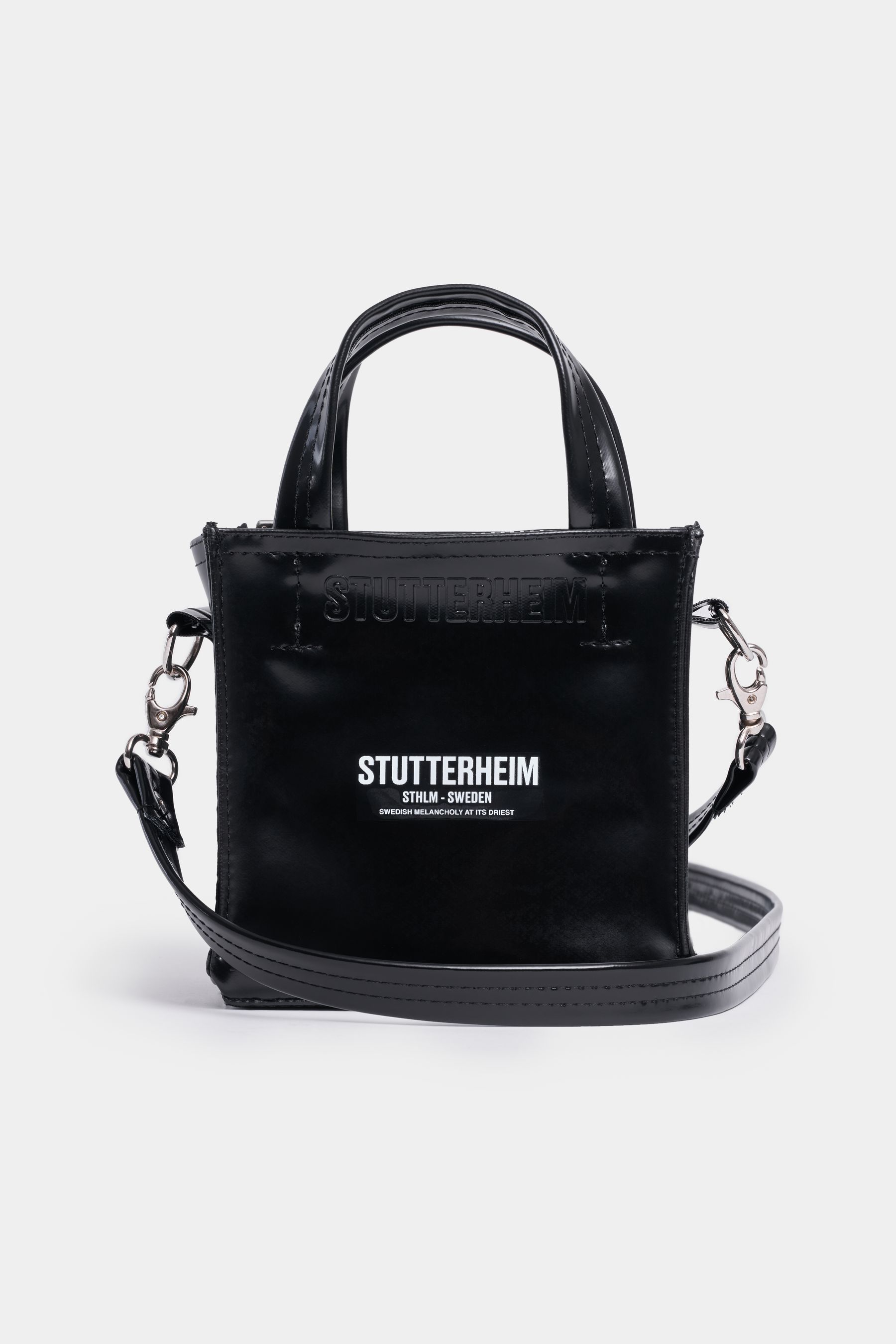 stutterheim biblio opal mini bag black accessories bags handbags