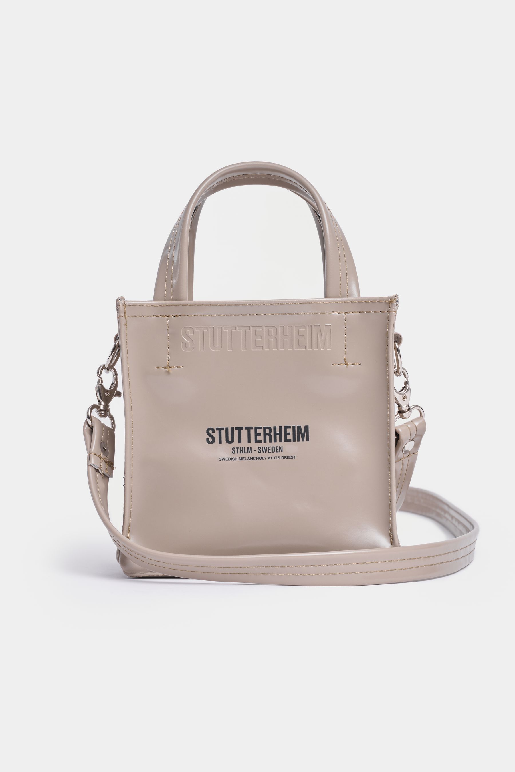 stutterheim biblio opal mini bag potato  collections aw24