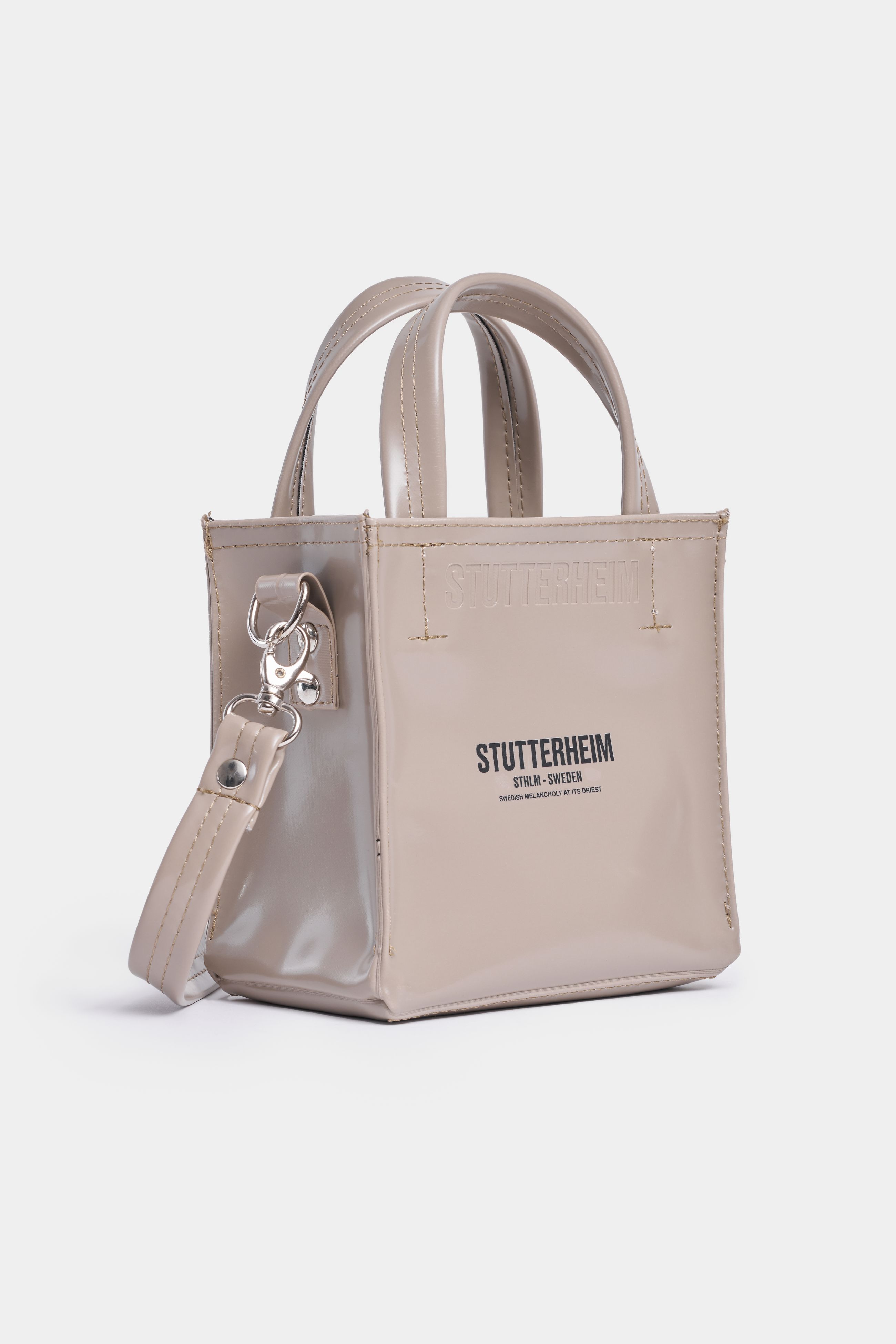 stutterheim biblio opal mini bag potato  collections aw24