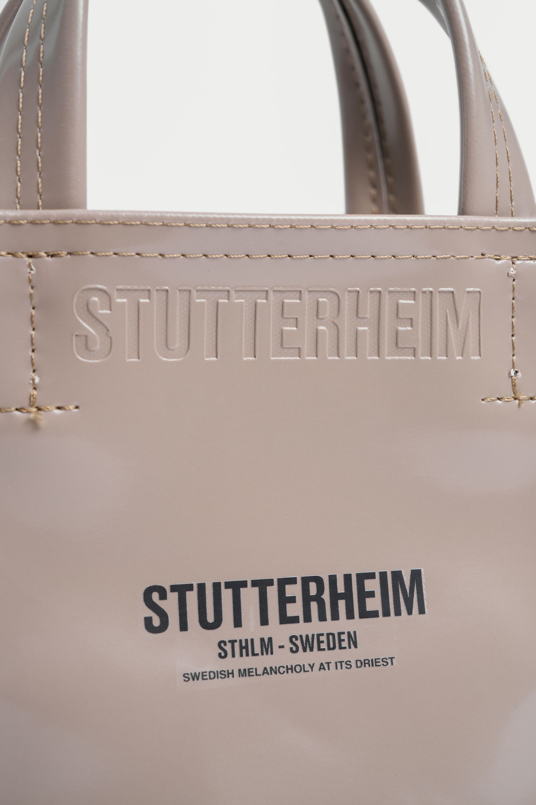stutterheim biblio opal mini bag potato  collections aw24