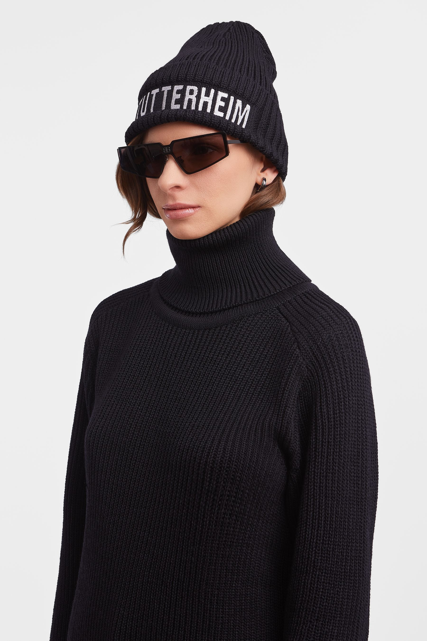 stutterheim big l beanie black accessories hats-and-scarves beanies