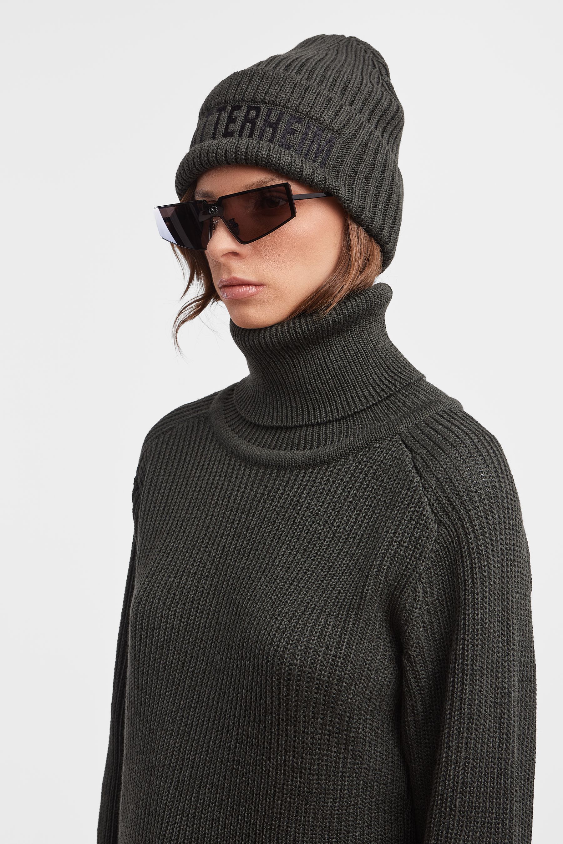 stutterheim big l beanie green accessories hats-and-scarves beanies