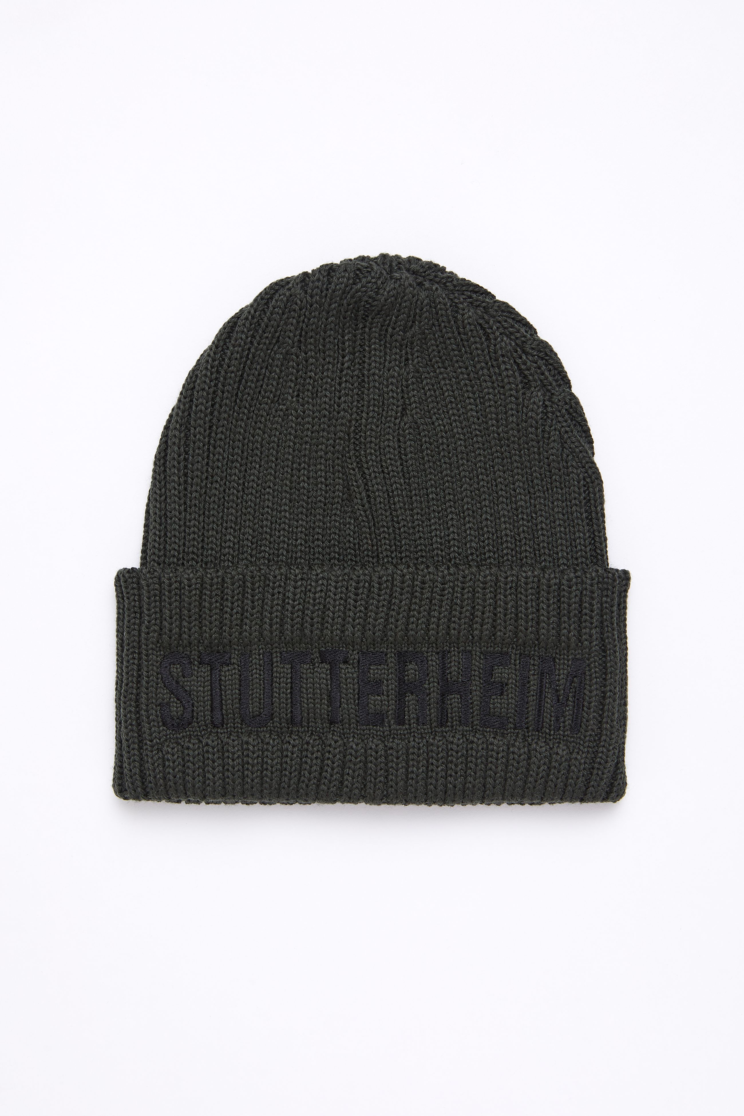 stutterheim big l beanie green accessories hats-and-scarves beanies