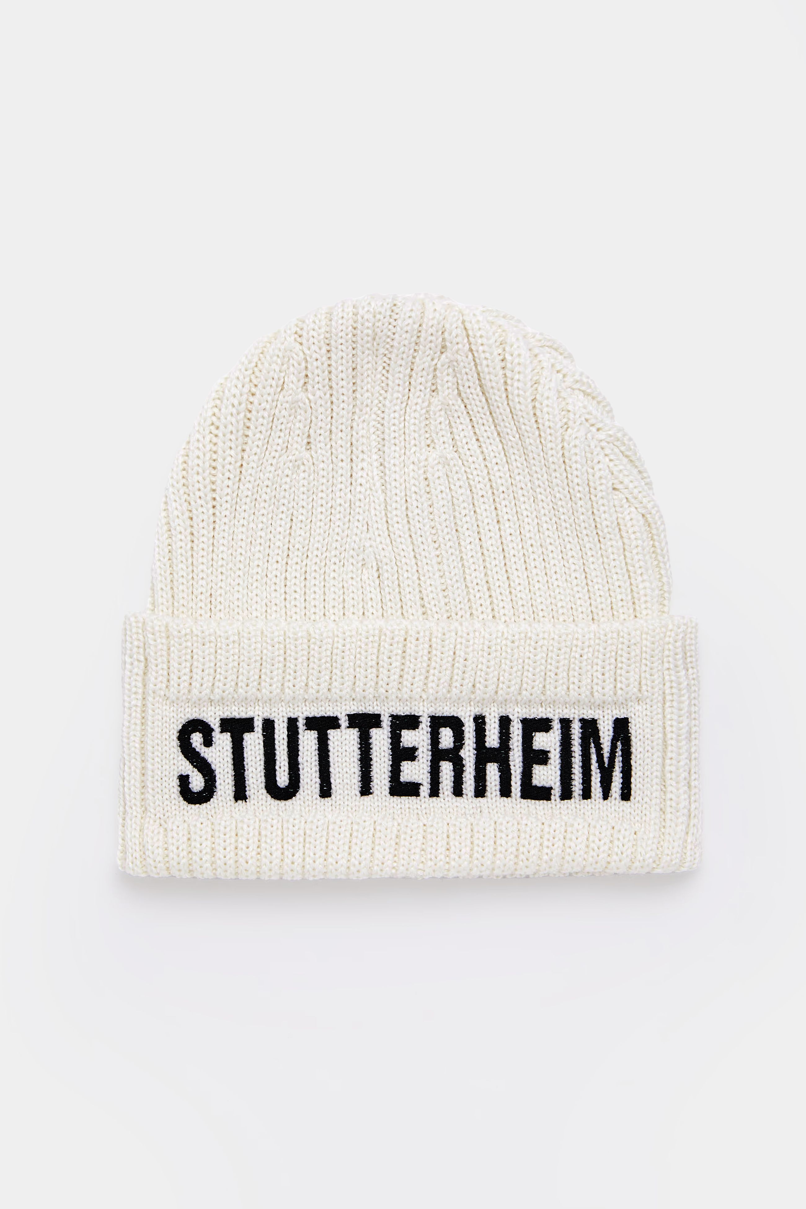 stutterheim big l beanie off-white accessories hats-and-scarves beanies