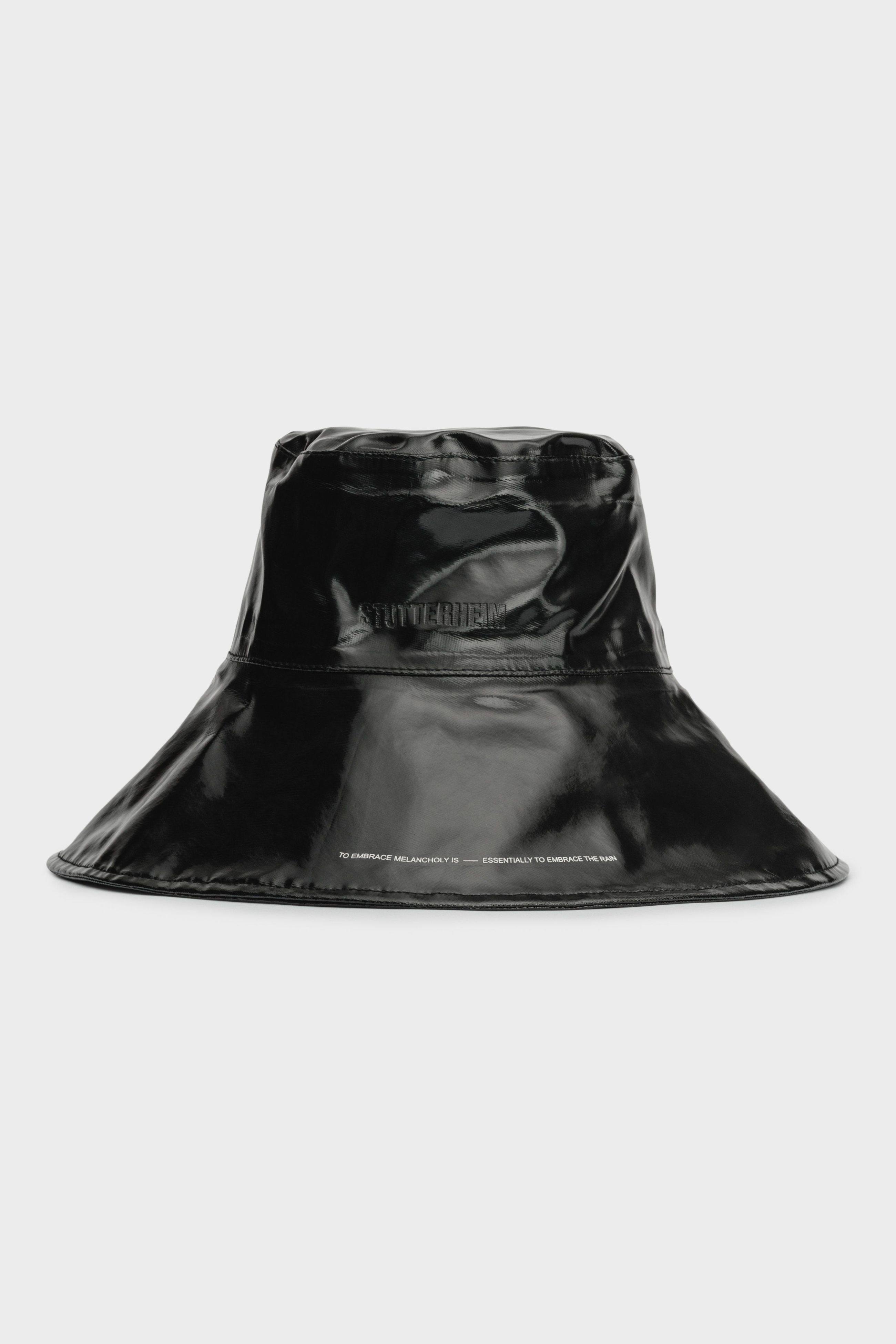 stutterheim bockholmen opal bucket hat black accessories hats-and-scarves bucket-hats