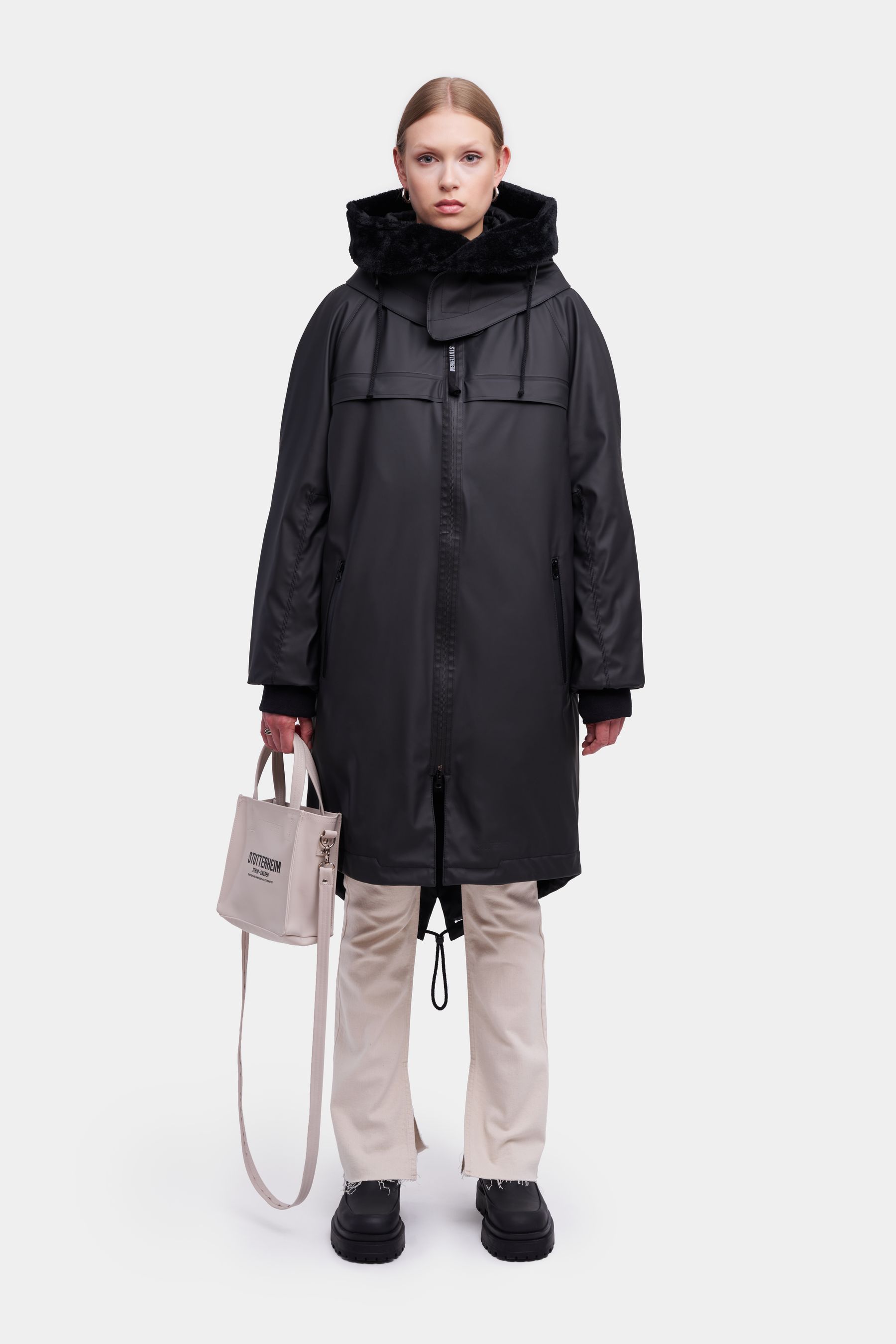 stutterheim kalix parka black men jackets winter-coats