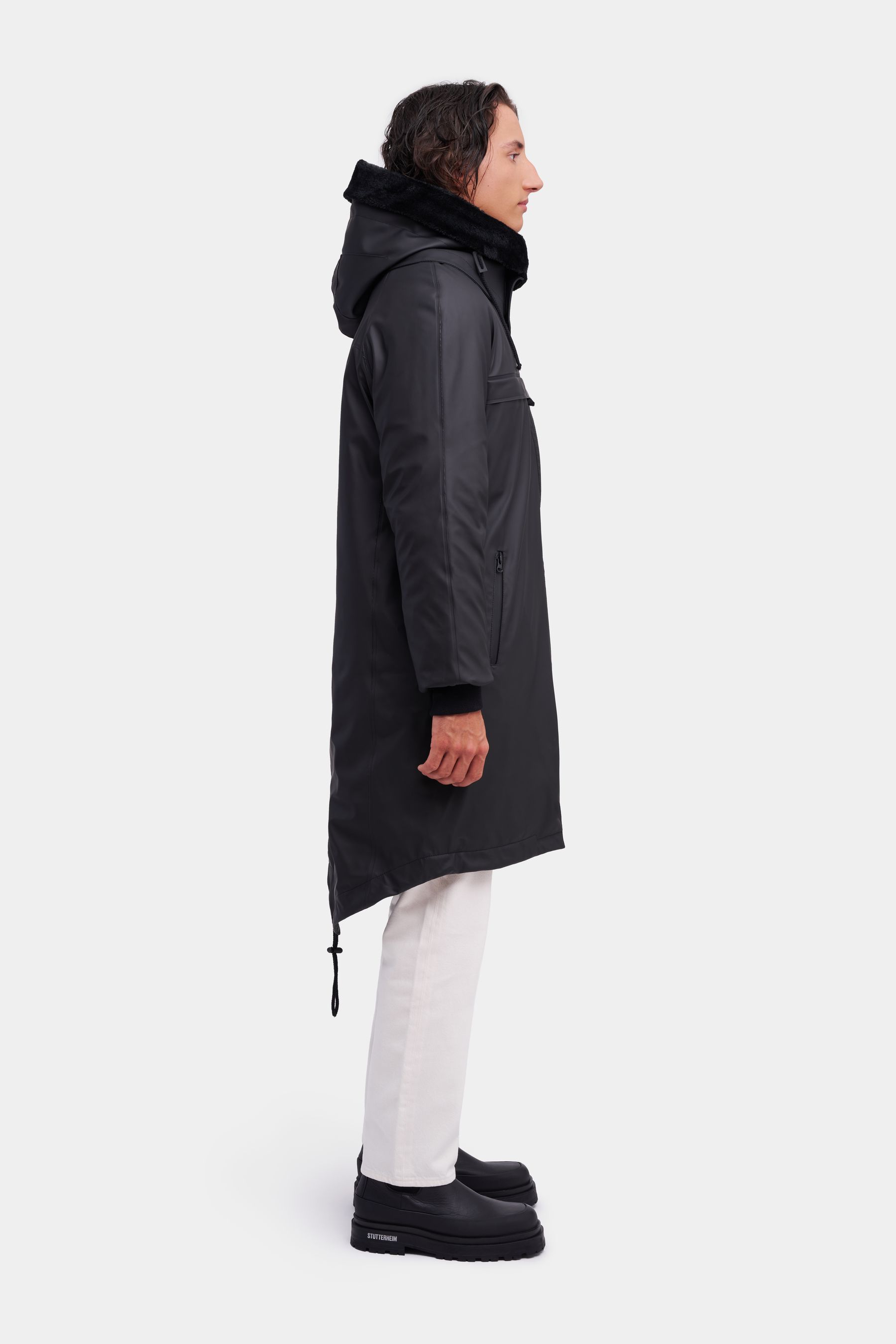 stutterheim kalix parka black men jackets winter-coats