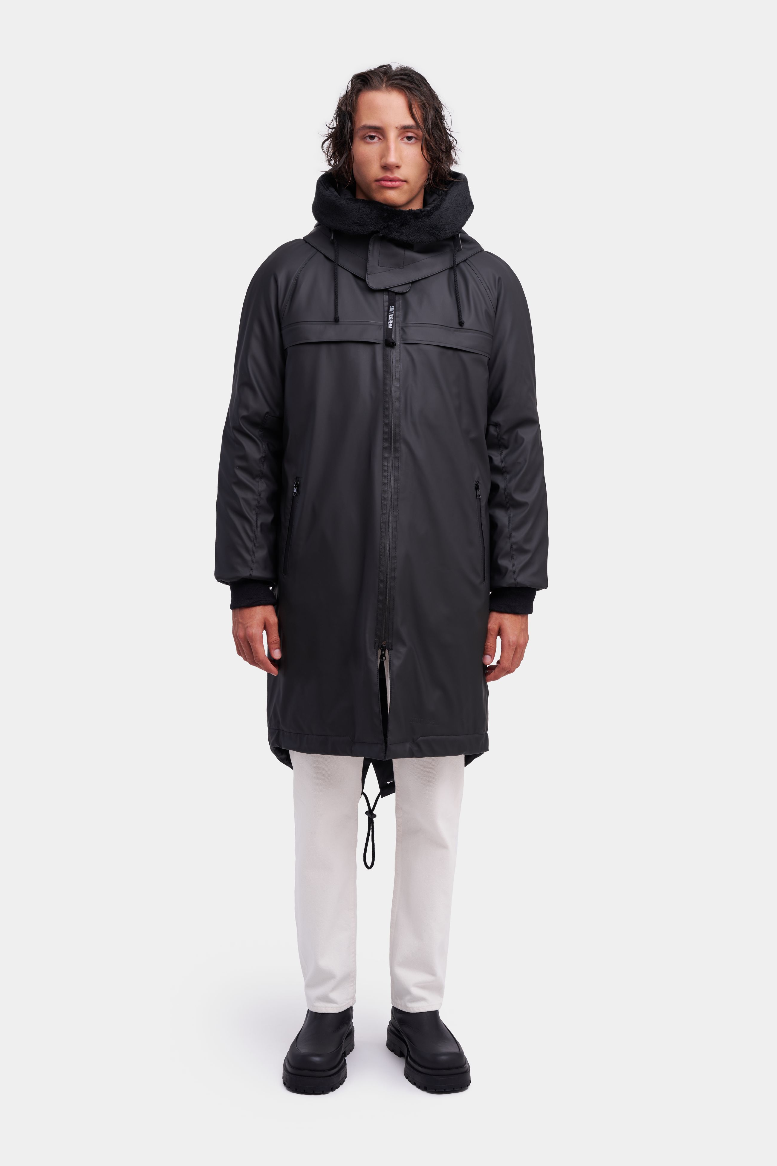 stutterheim kalix parka black men jackets winter-coats