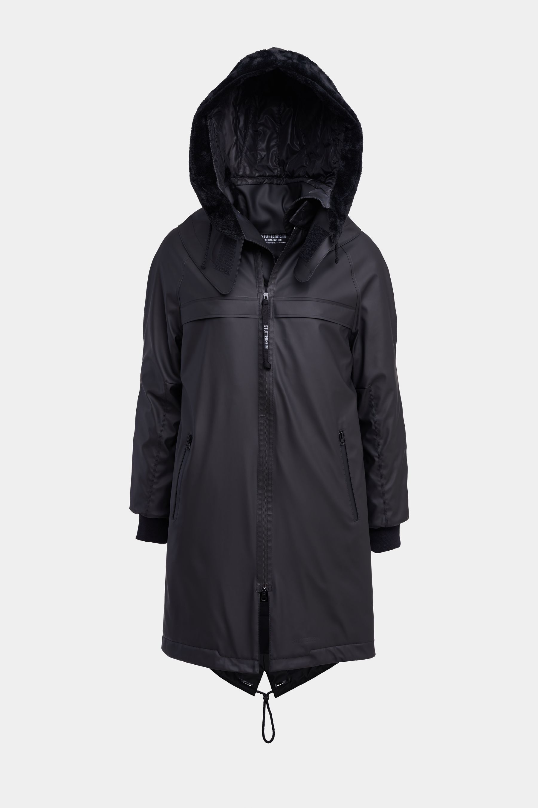 stutterheim kalix parka black men jackets winter-coats