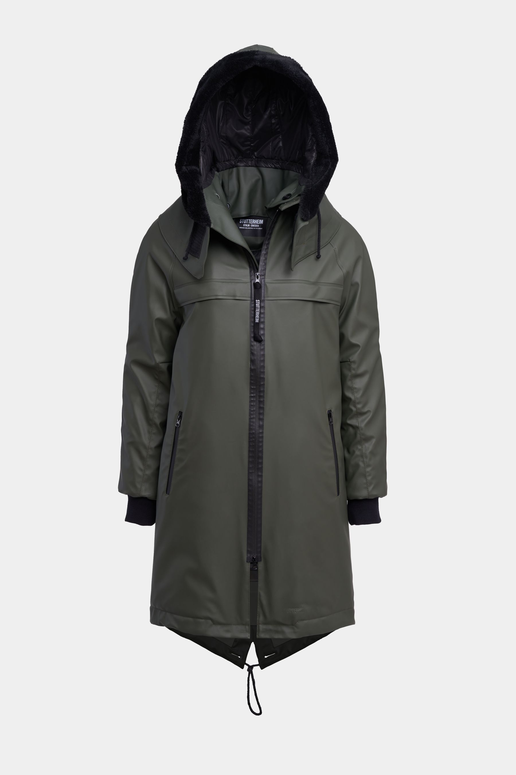 stutterheim kalix parka green men jackets winter-coats