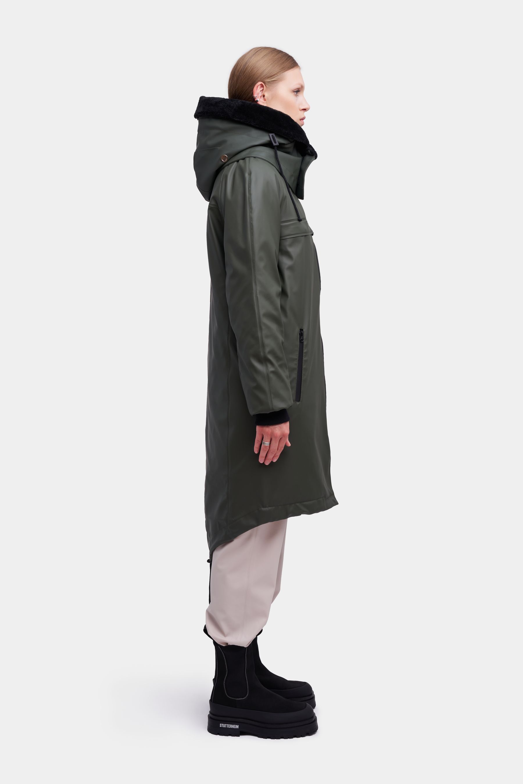 stutterheim kalix parka green men jackets winter-coats