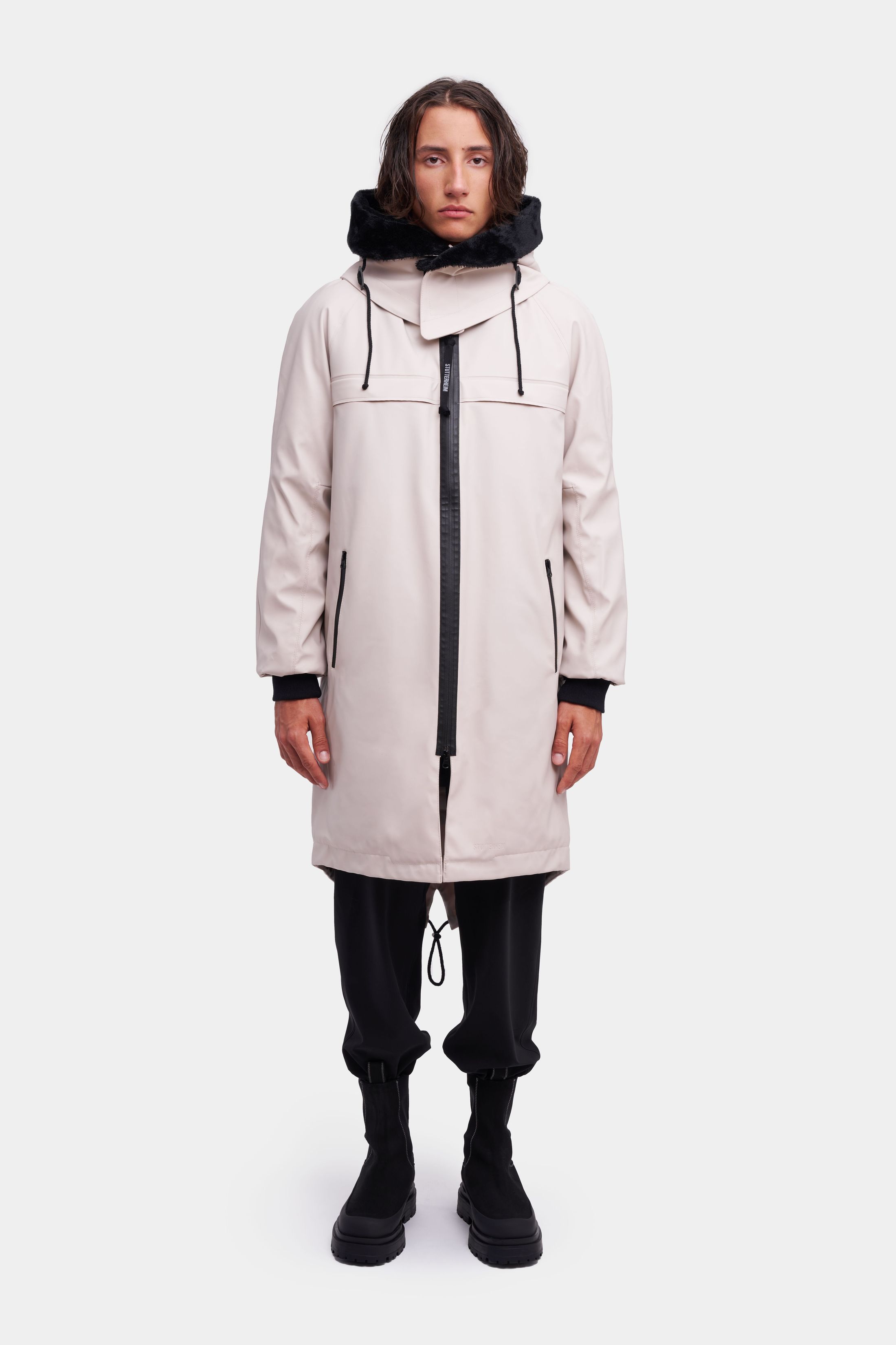 stutterheim kalix parka light sand men jackets winter-coats
