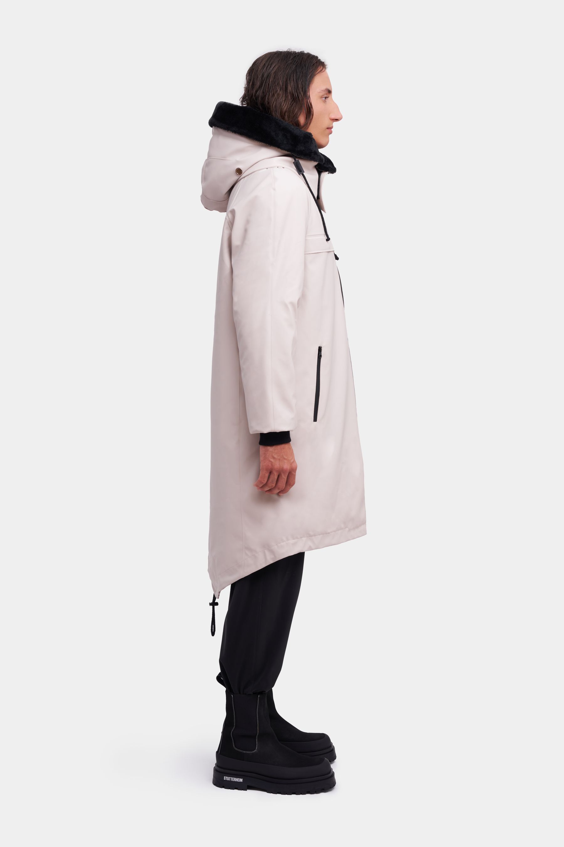 stutterheim kalix parka light sand men jackets winter-coats