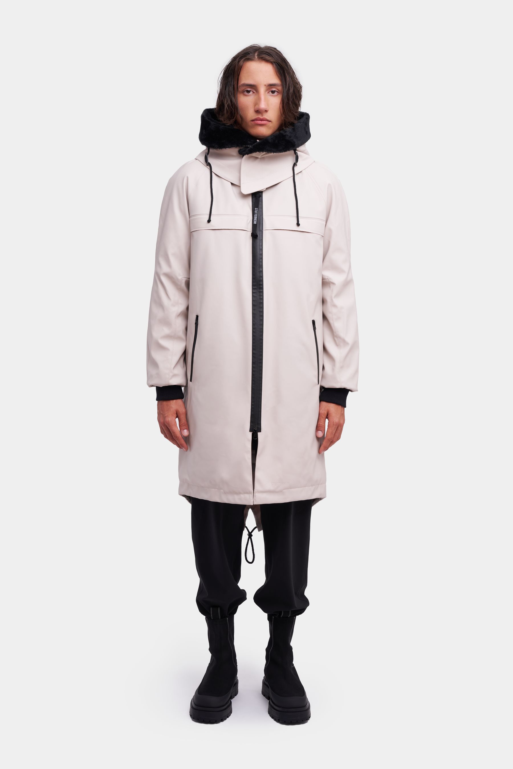 stutterheim kalix parka light sand women jackets winter-coats