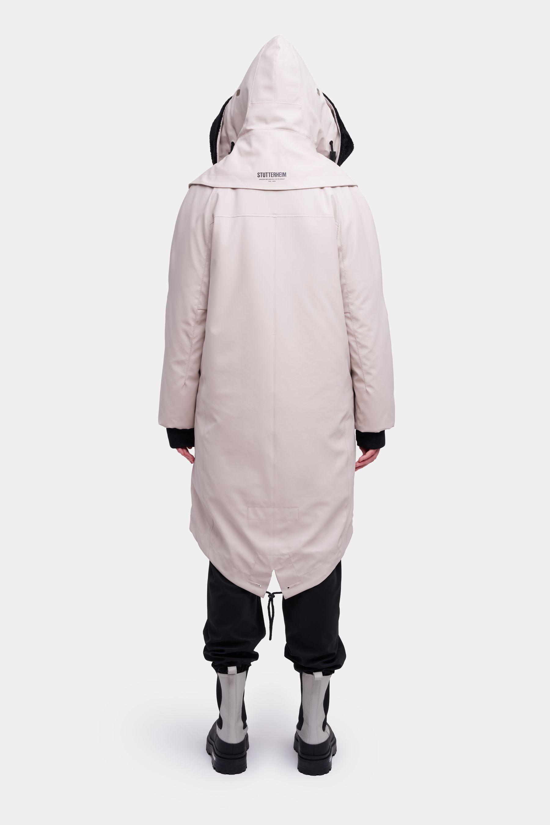 stutterheim kalix parka light sand women jackets winter-coats