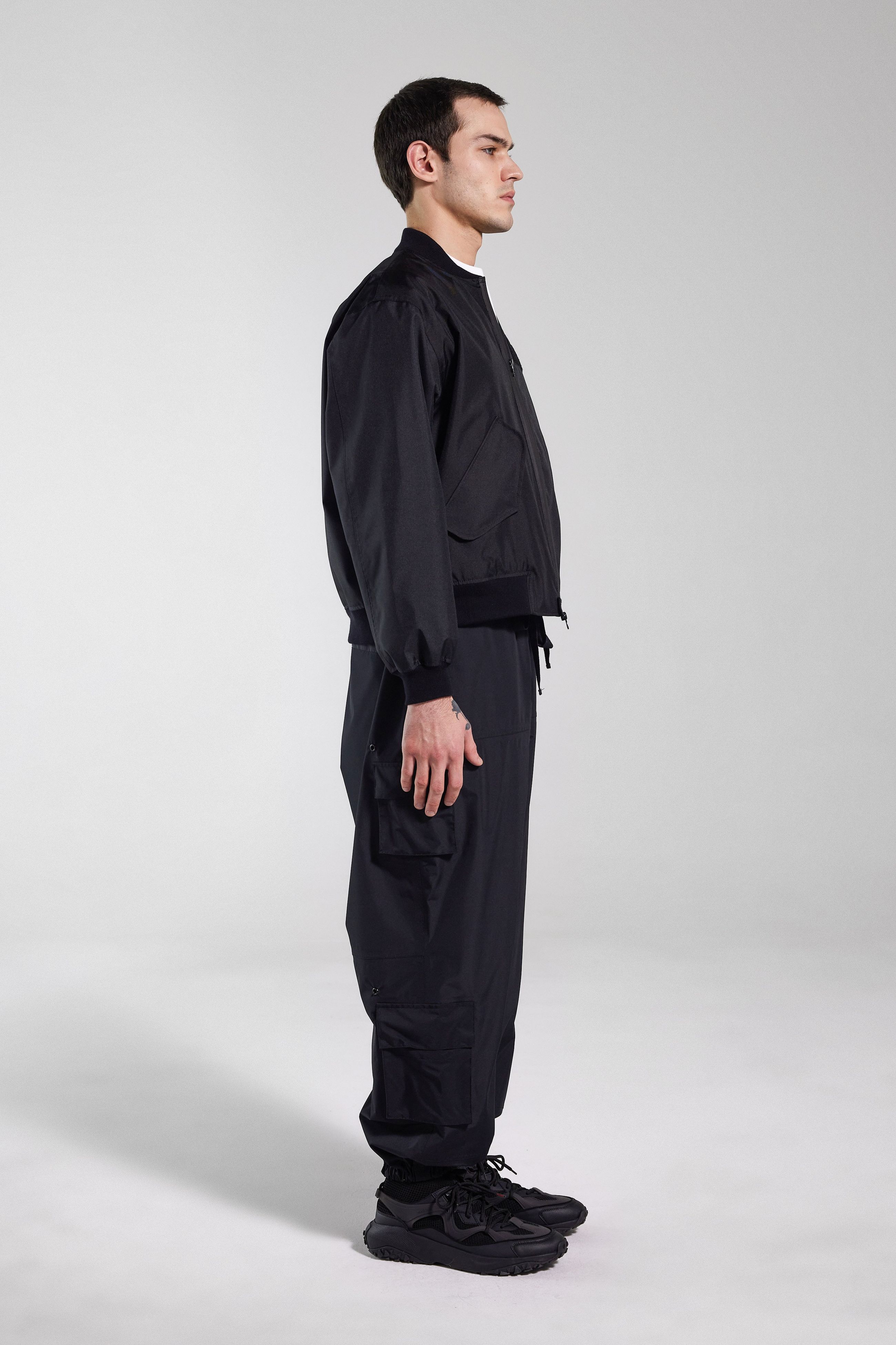 Stutterheim Bredsand Bomber Jacket In Black