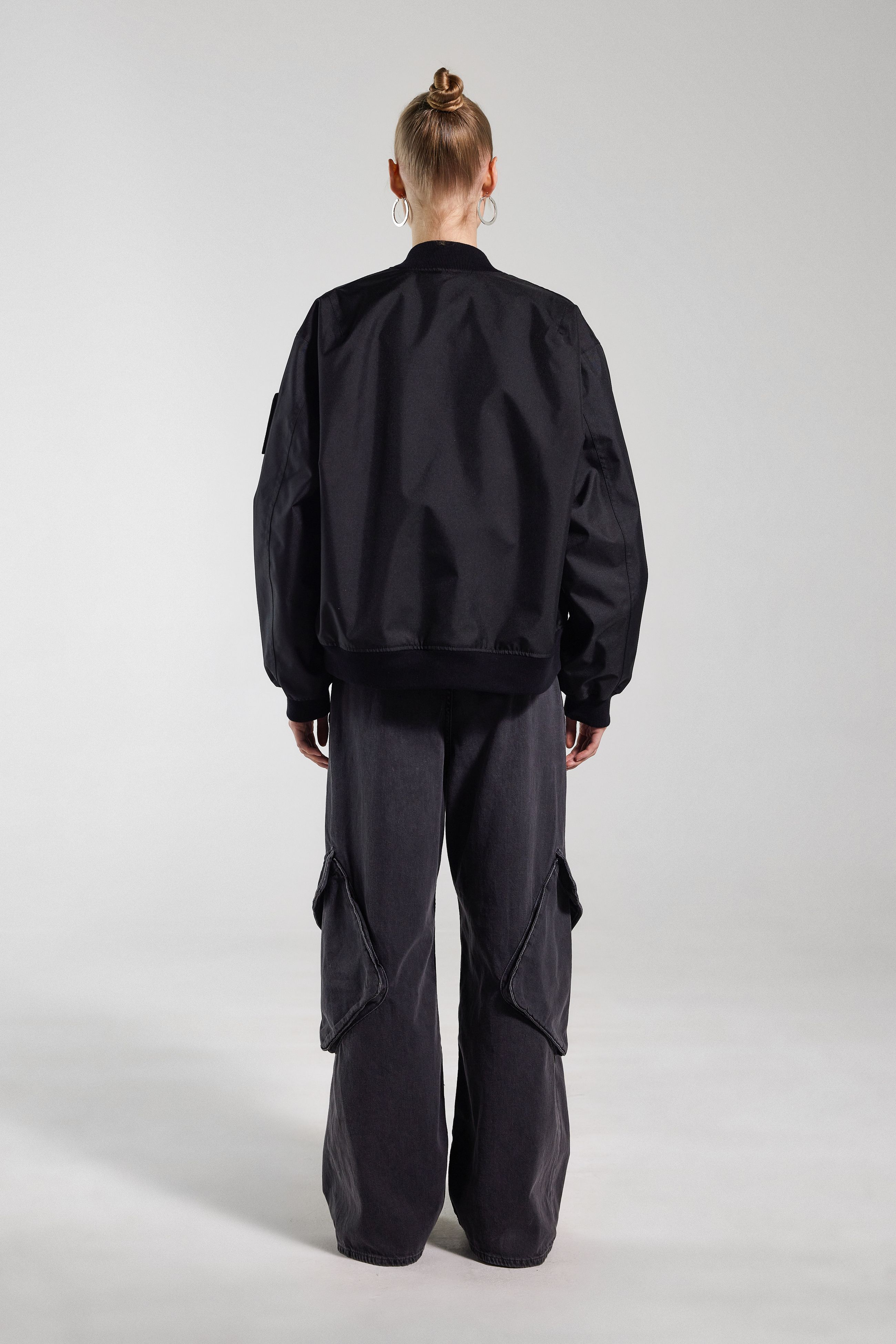 Stutterheim Bredsand Bomber Jacket In Black