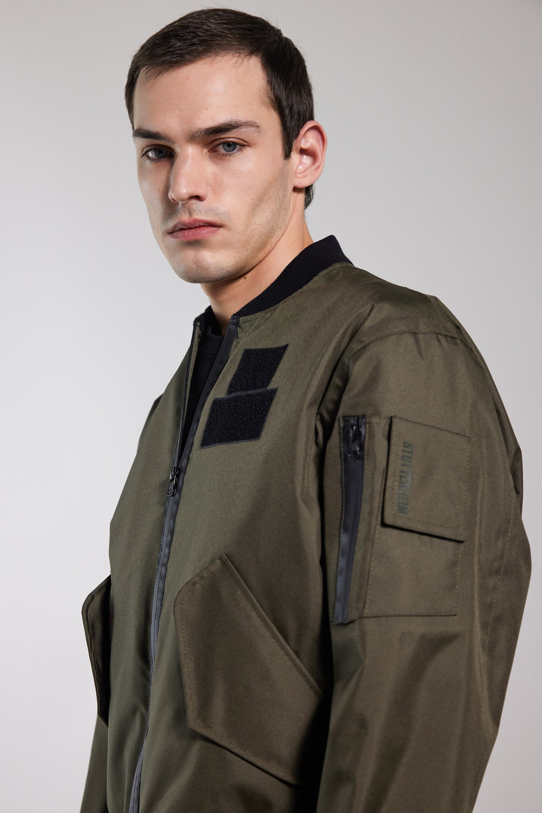 stutterheim bredsand bomber jacket green men jackets