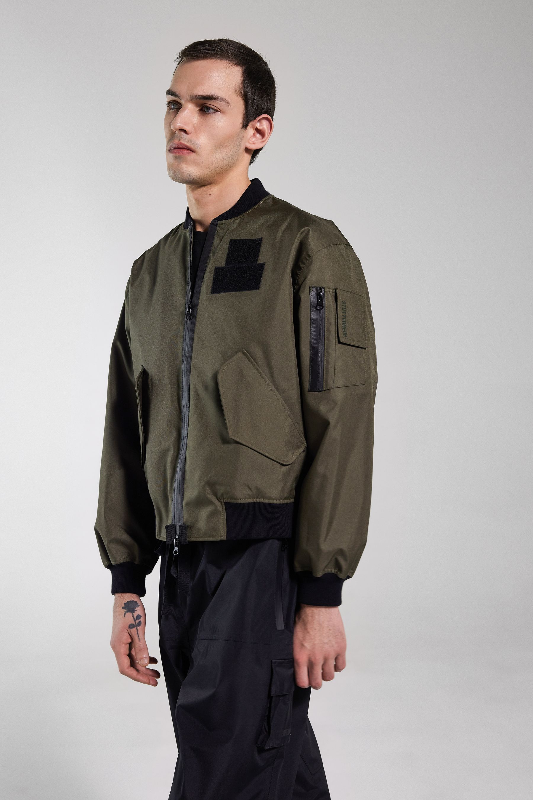 stutterheim bredsand bomber jacket green men jackets