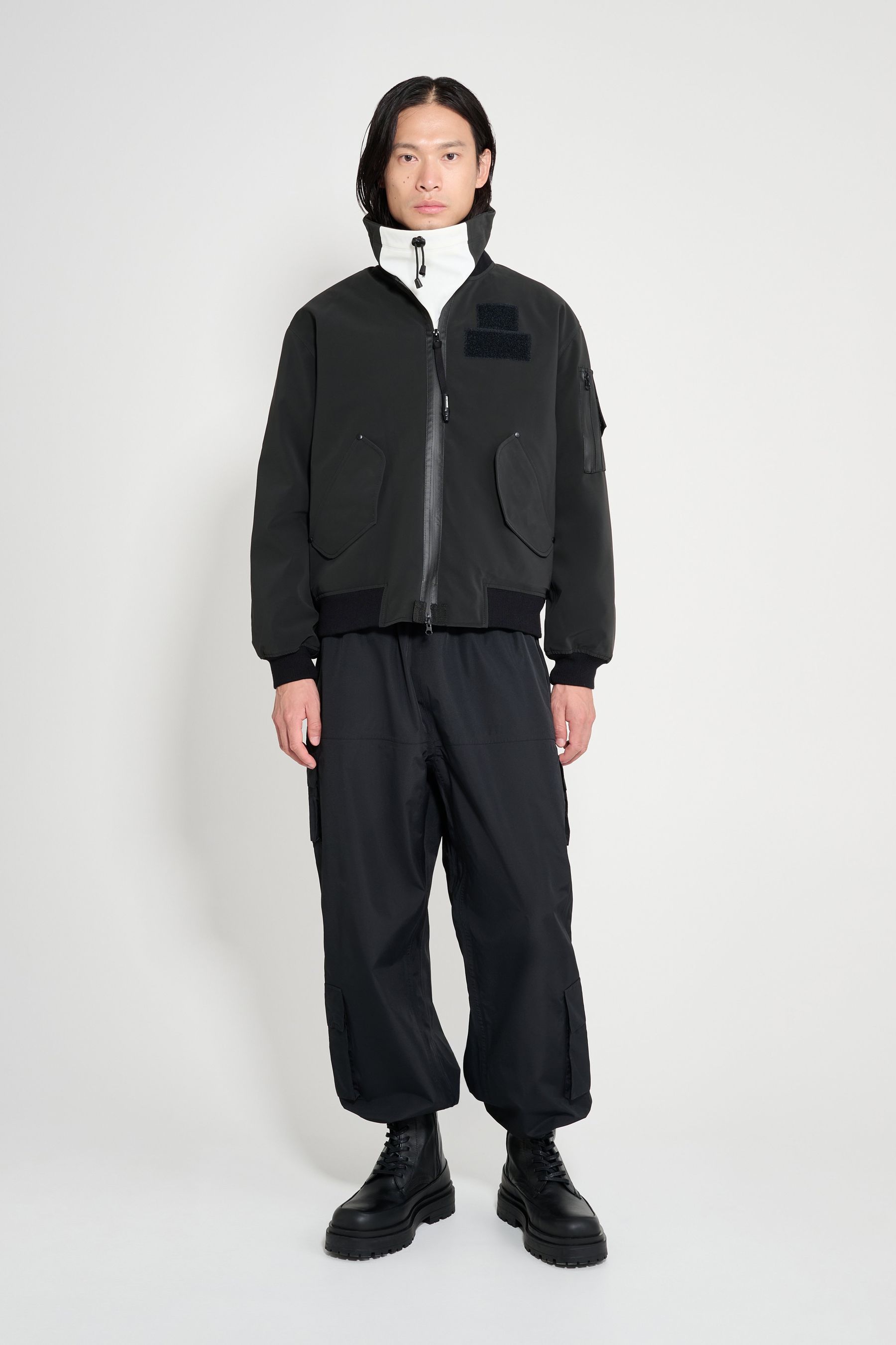 stutterheim bredsand winter bomber jacket black men jackets winter-coats