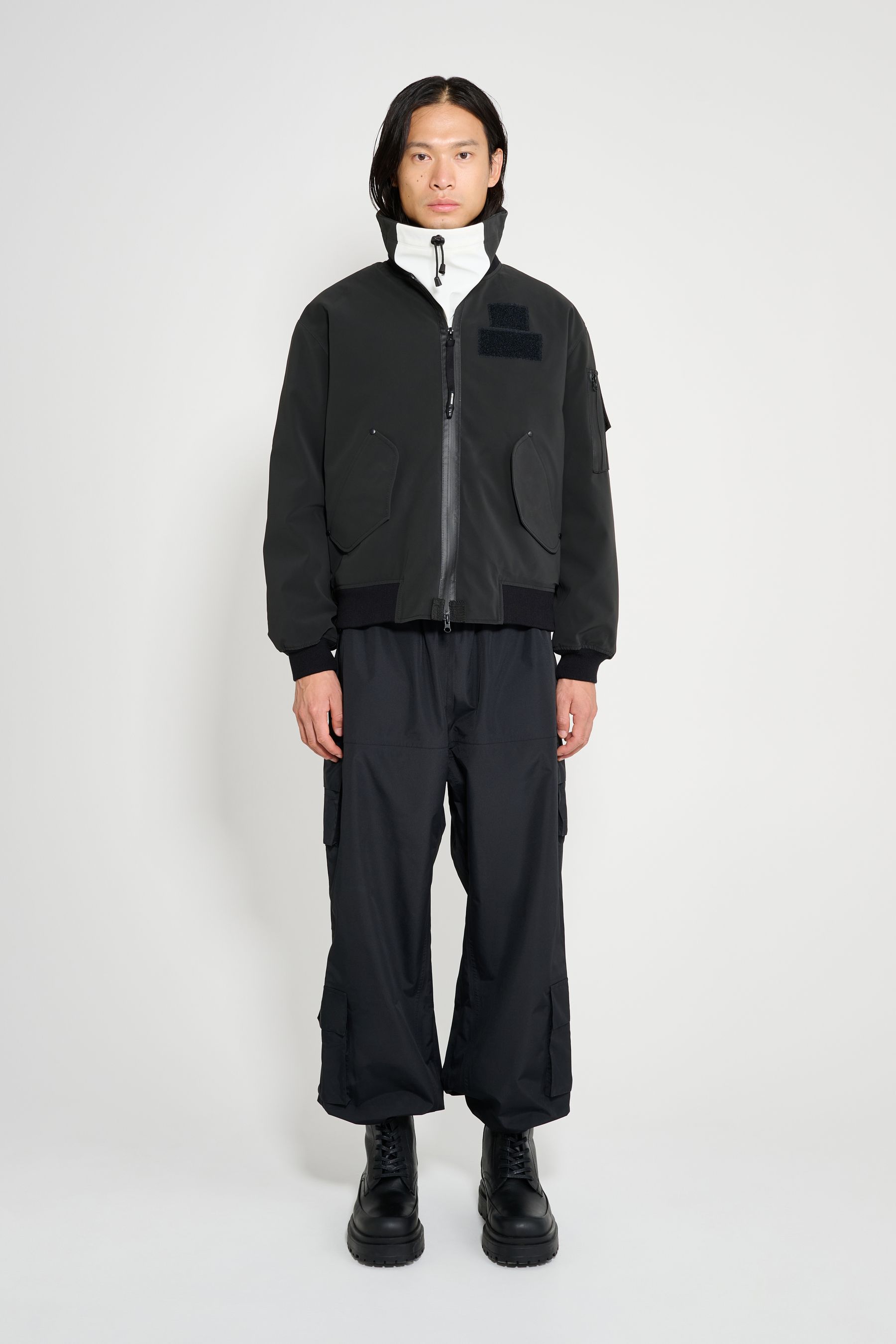 stutterheim bredsand winter bomber jacket black men jackets winter-coats