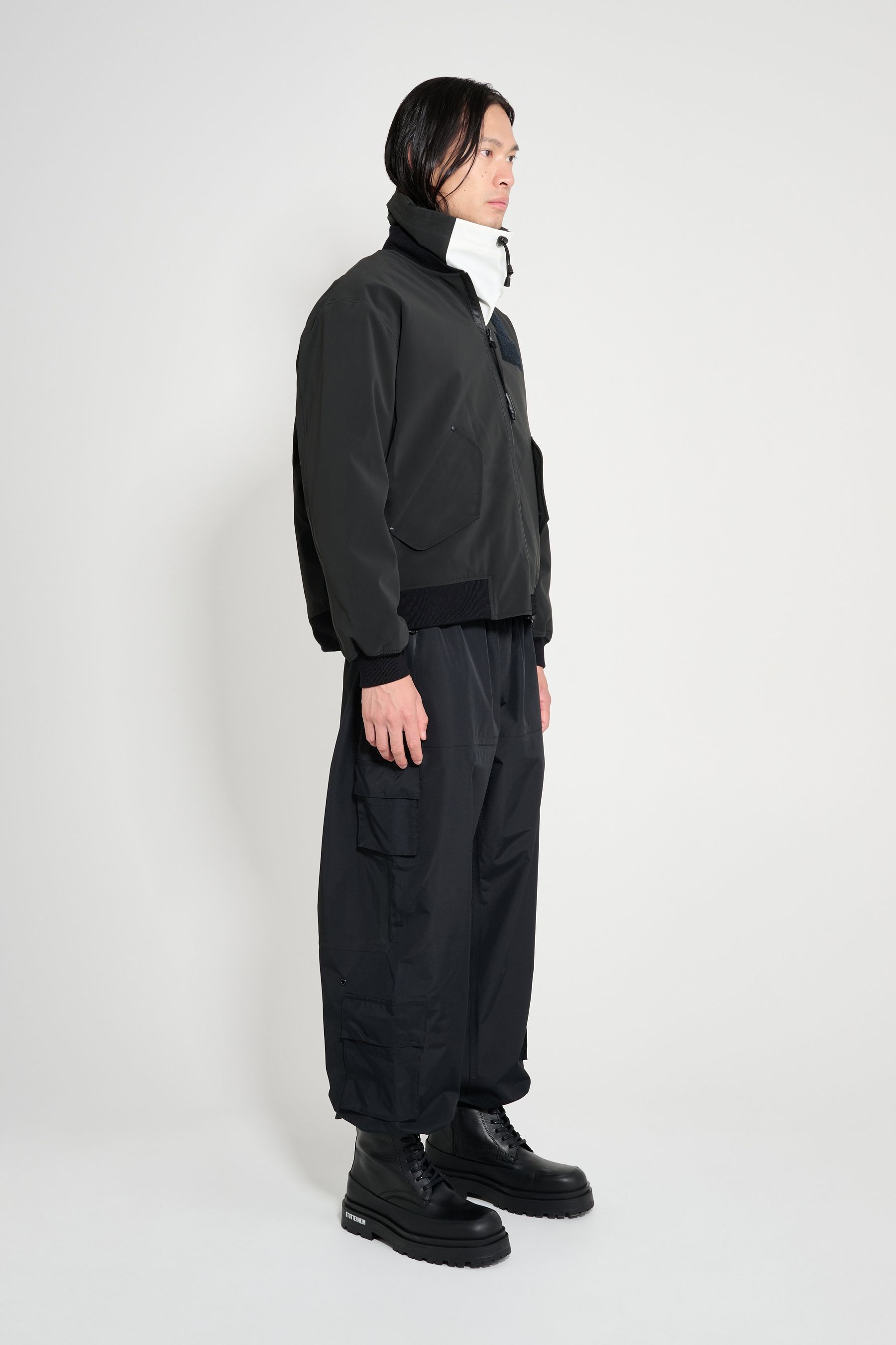 stutterheim bredsand winter bomber jacket black men jackets winter-coats