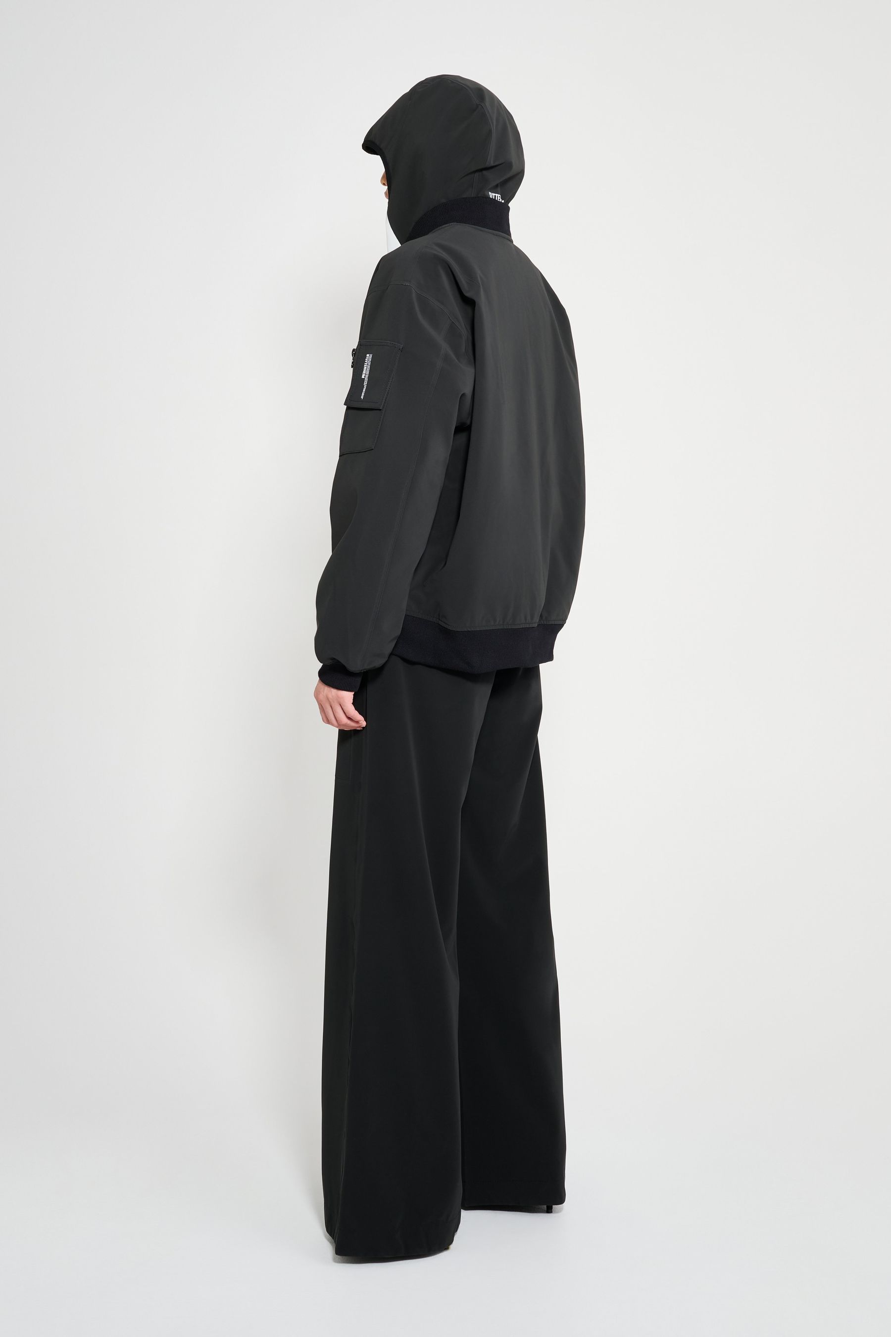 stutterheim bredsand winter bomber jacket black women jackets winter-coats