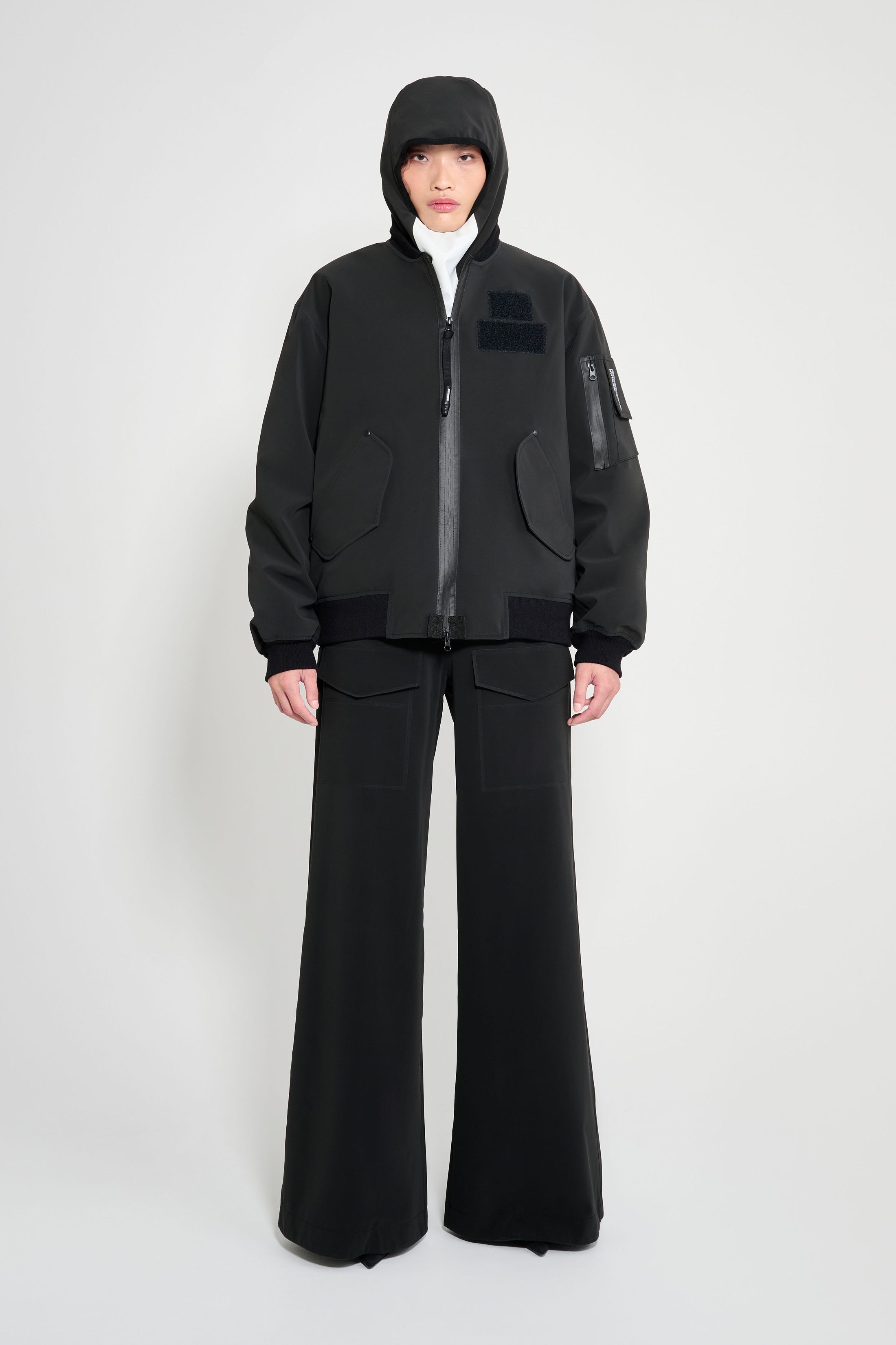 stutterheim bredsand winter bomber jacket black women jackets winter-coats