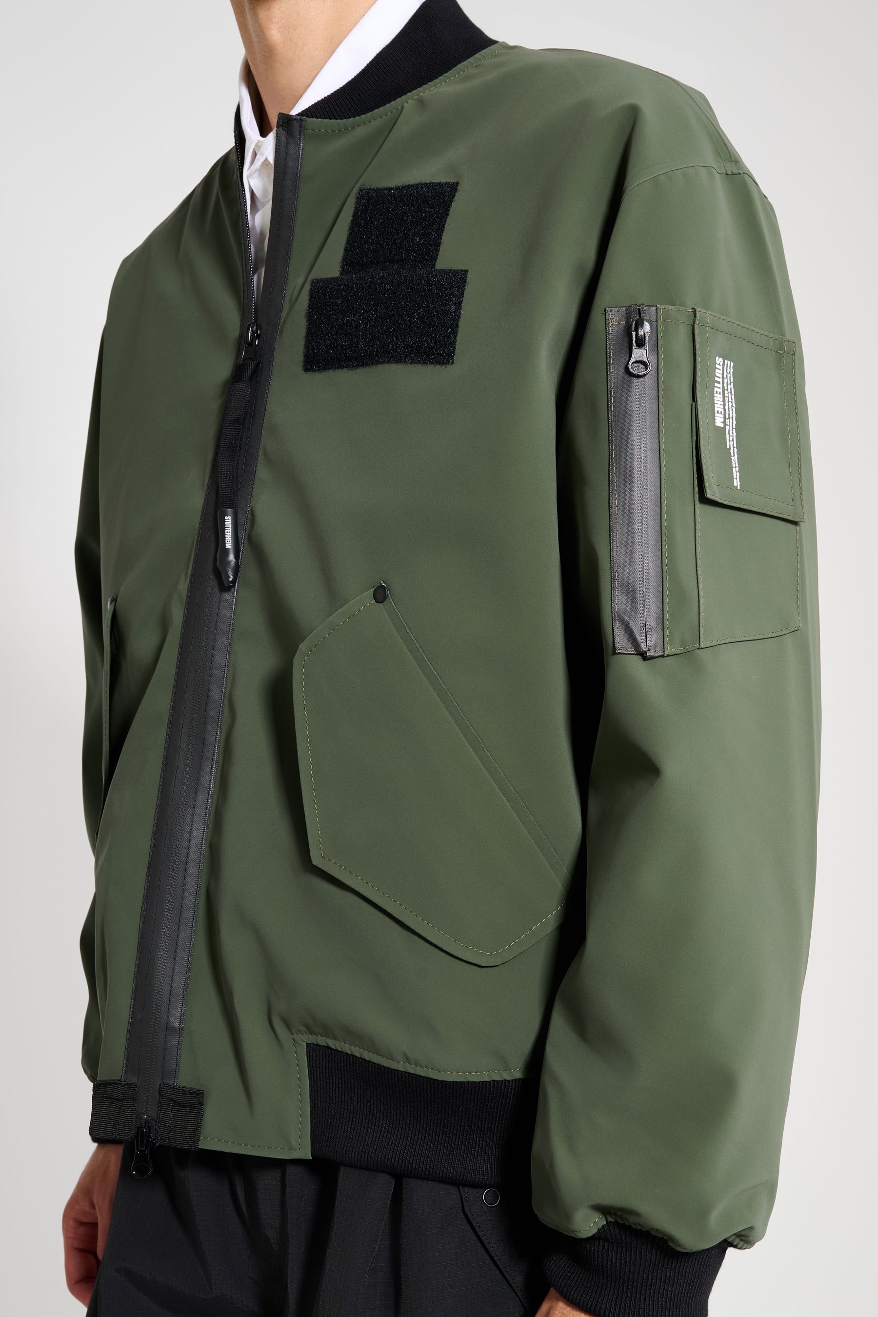 stutterheim bredsand winter bomber jacket green men jackets