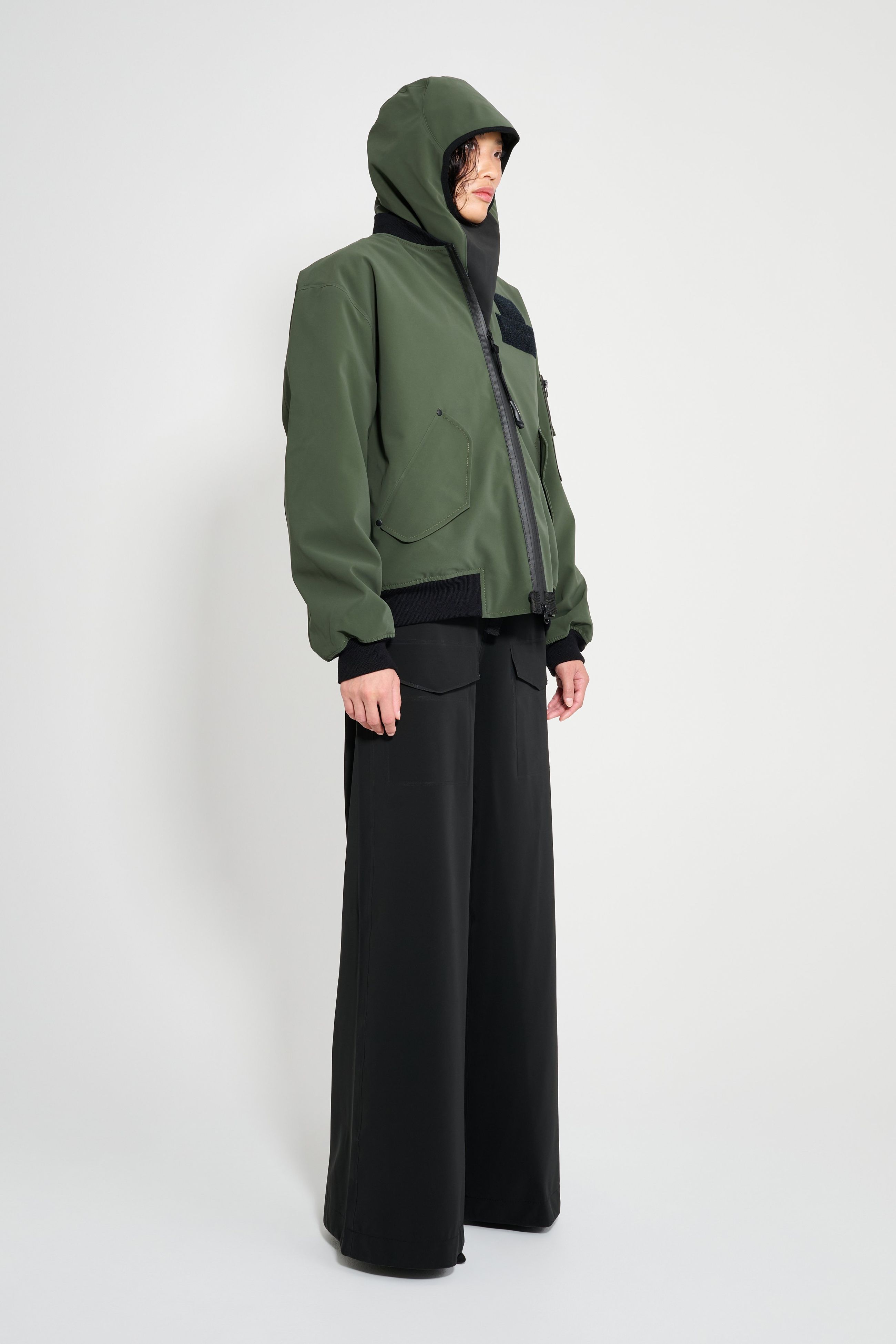 Stutterheim Bredsand Winter Bomber Jacket In Green